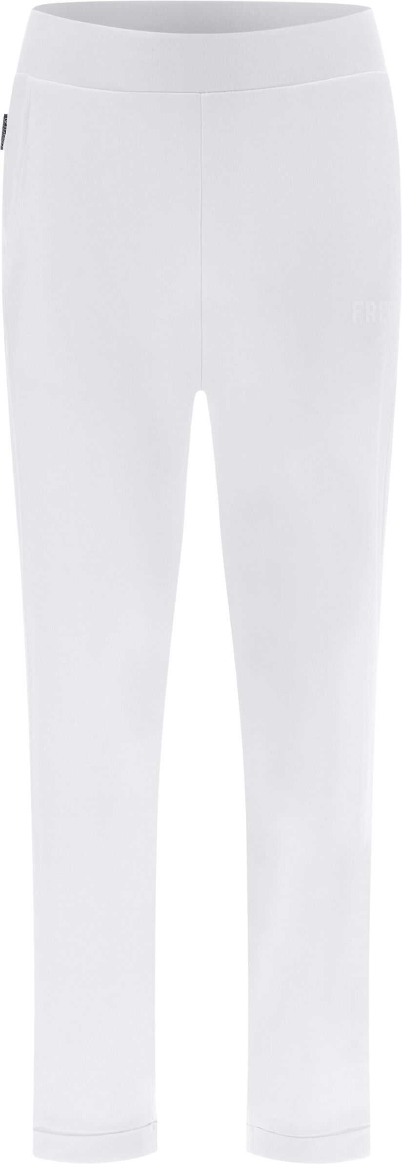 Freddy Pantaloni sportivi 7/8 in modal gamba dritta con risvolto Bianco Donna Medium