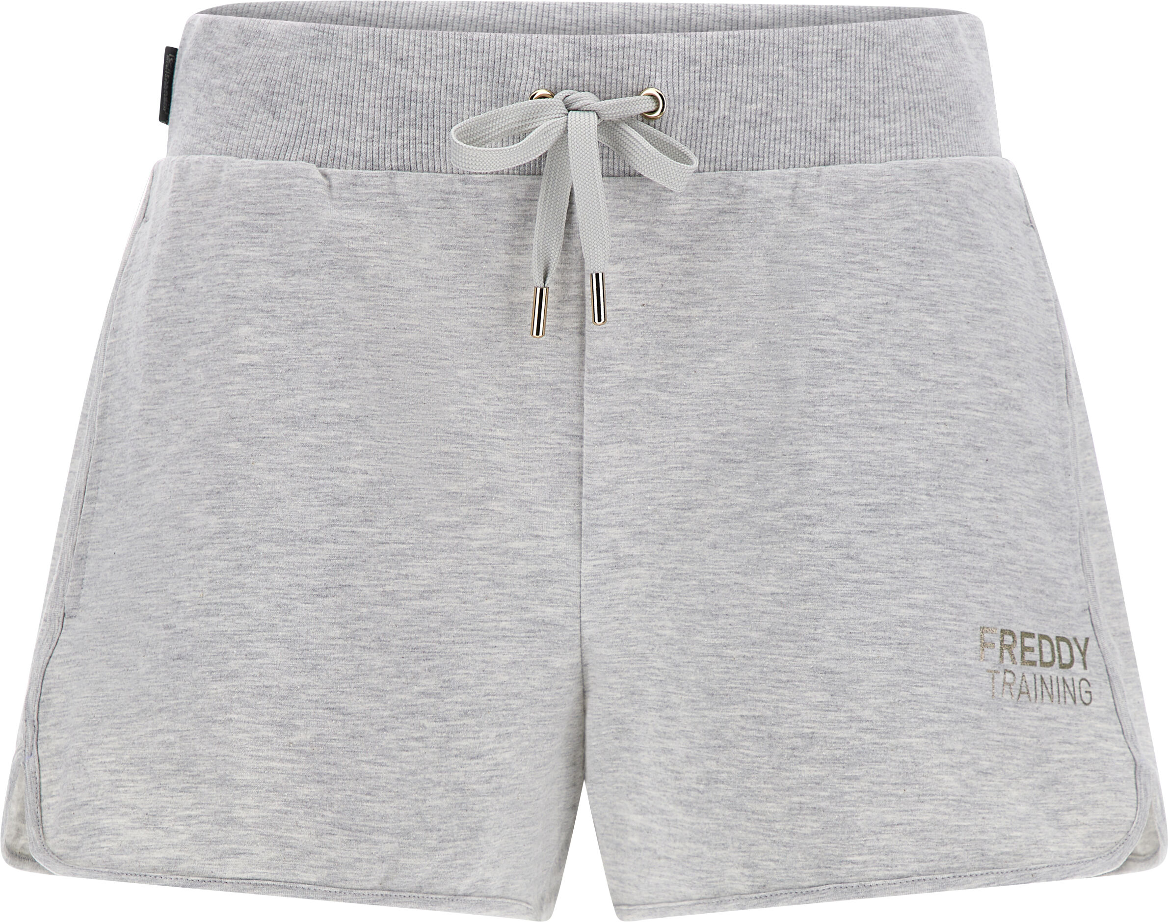 Freddy Shorts in jersey mélange con tasche e fondo stondato Melange Gray Donna Small