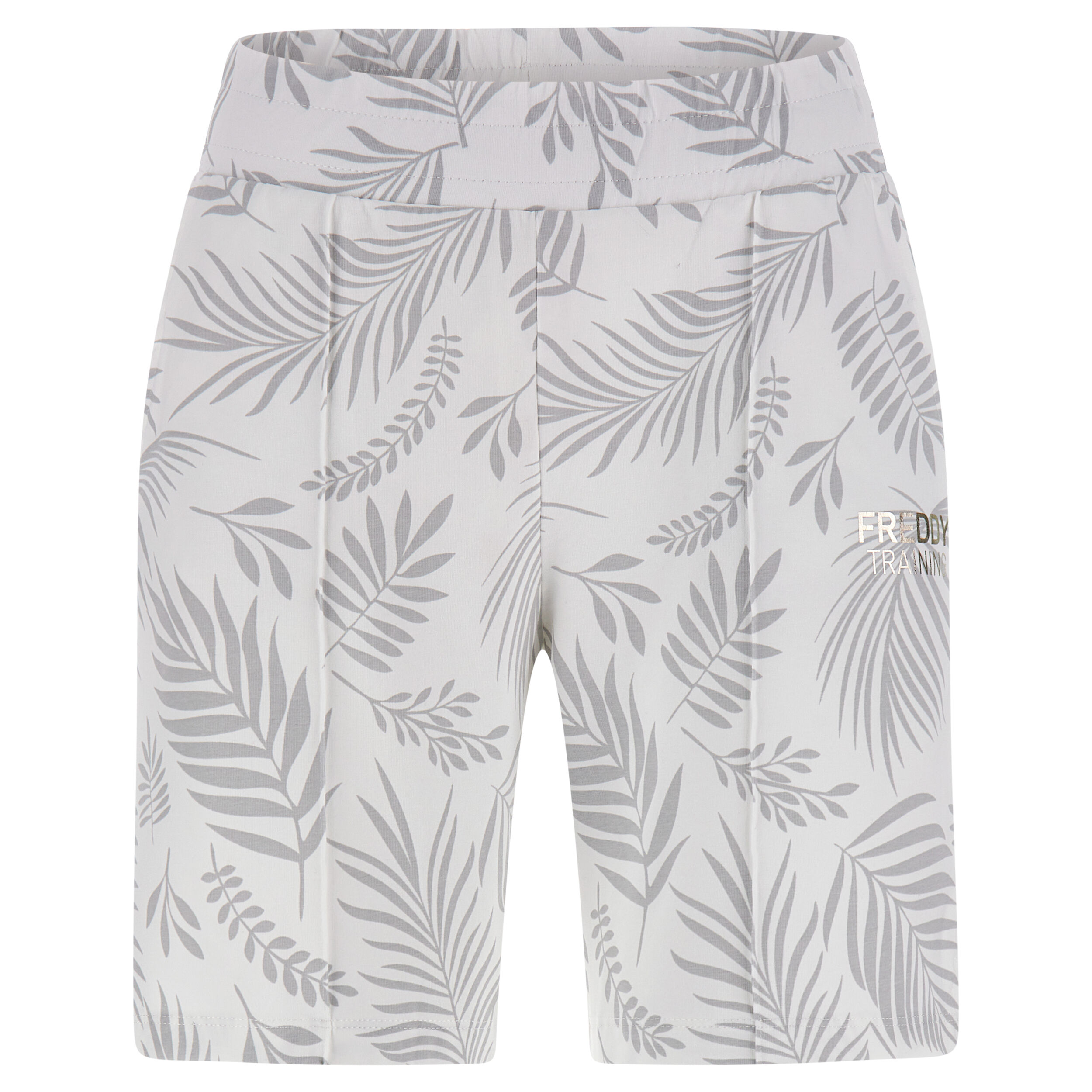 Freddy Pantaloncini in jersey stampa foliage tropicale all over Allover Leaves White Donna Small