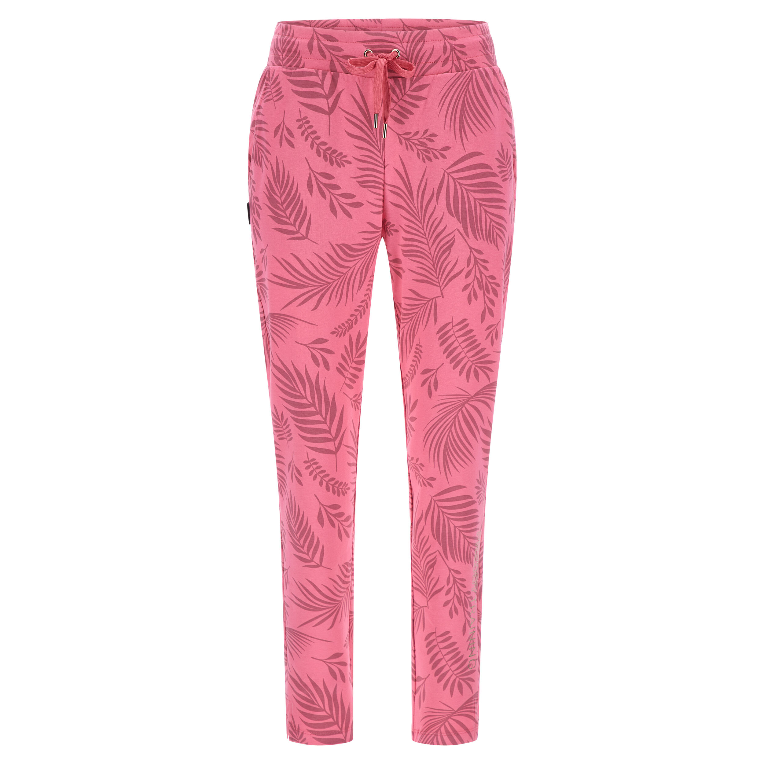 Freddy Pantaloni sportivi con stampa tropicale all over Allover Leaves Pink Donna Large