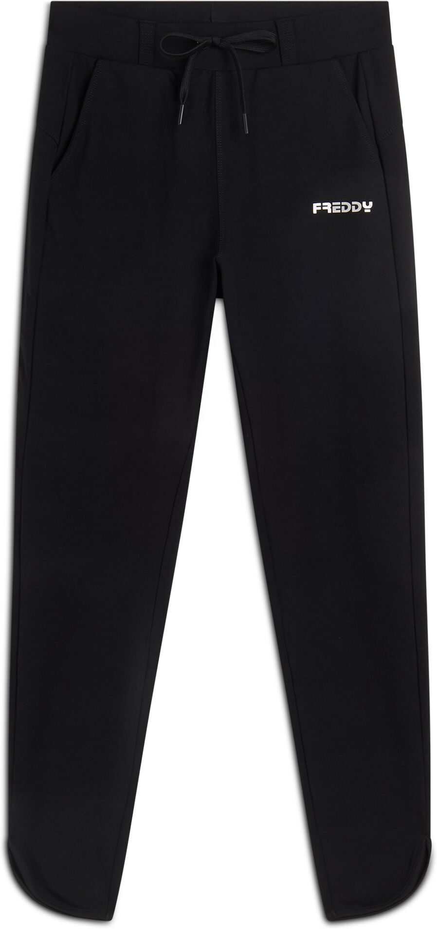 Freddy Pantaloni da donna in jersey con fondo stondato Nero Donna Small