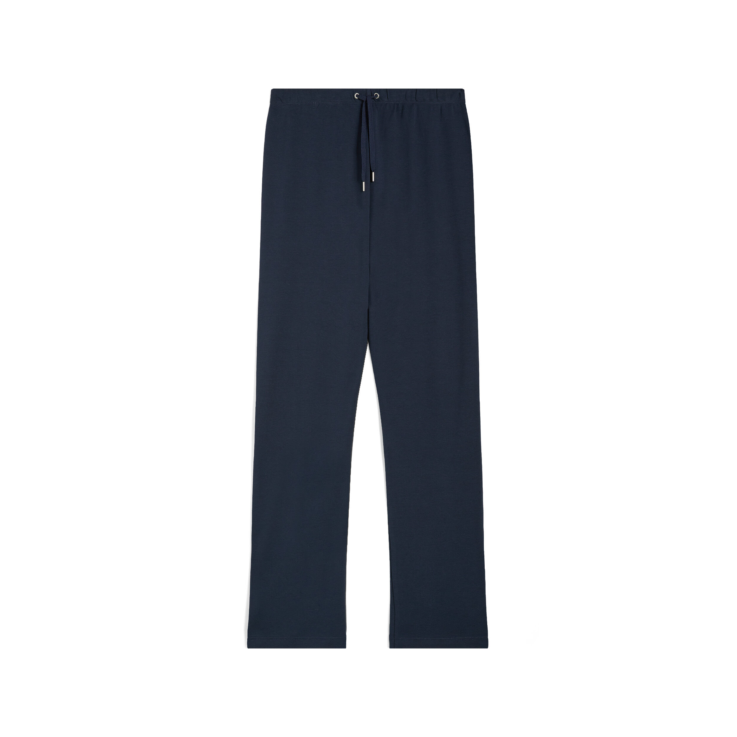 Freddy Pantaloni sportivi in cotone interlock fondo dritto Blu Navy Donna Small