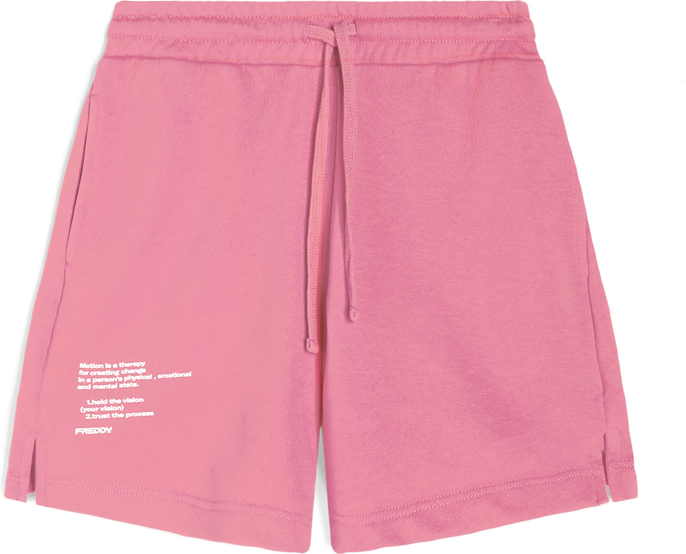 Freddy Pantaloncini donna in french terry con lettering stampa in tono Pink Carnation Donna Small