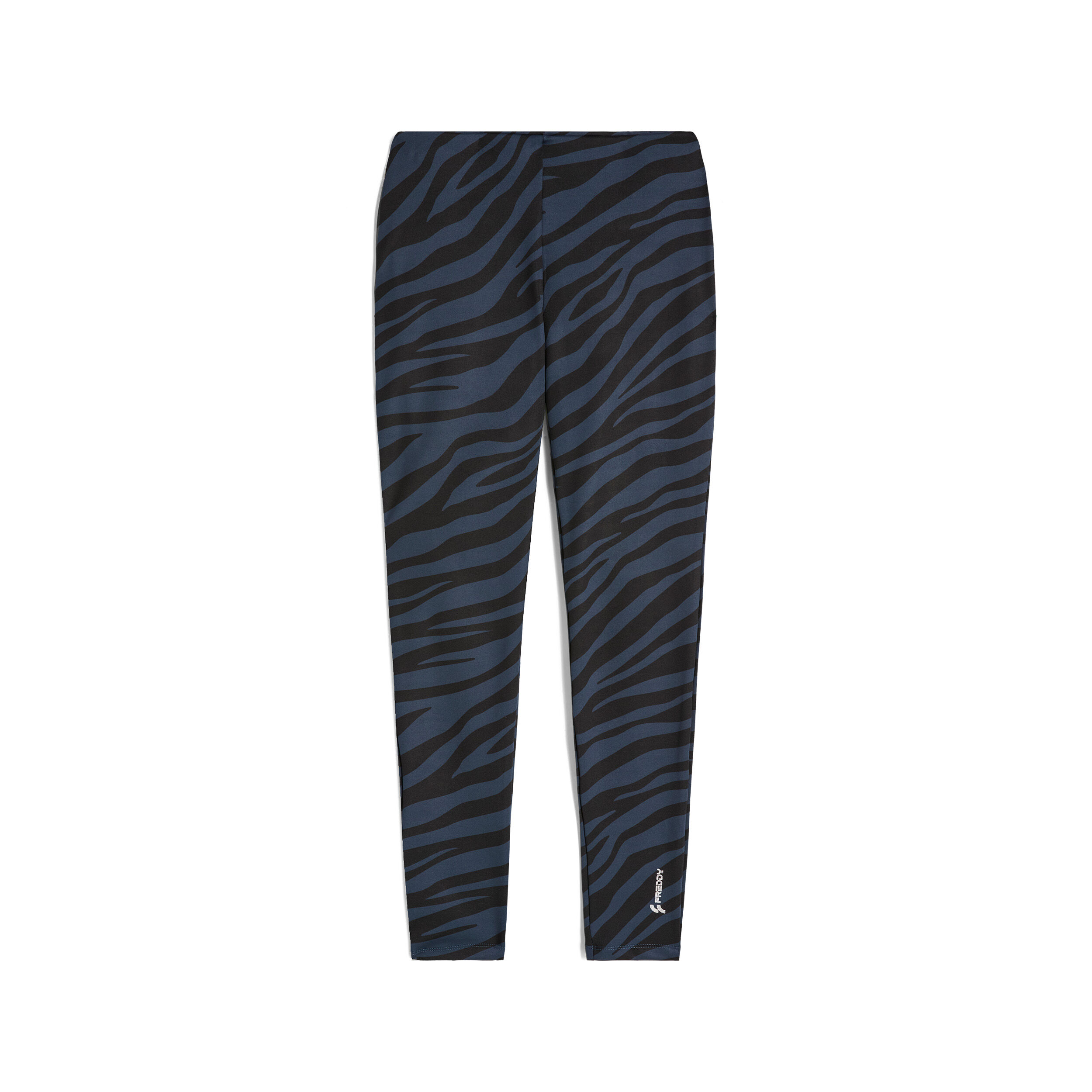 Freddy Leggings in jersey stretch stampa zebrata in tono Zebra Animalier - Black Donna Large