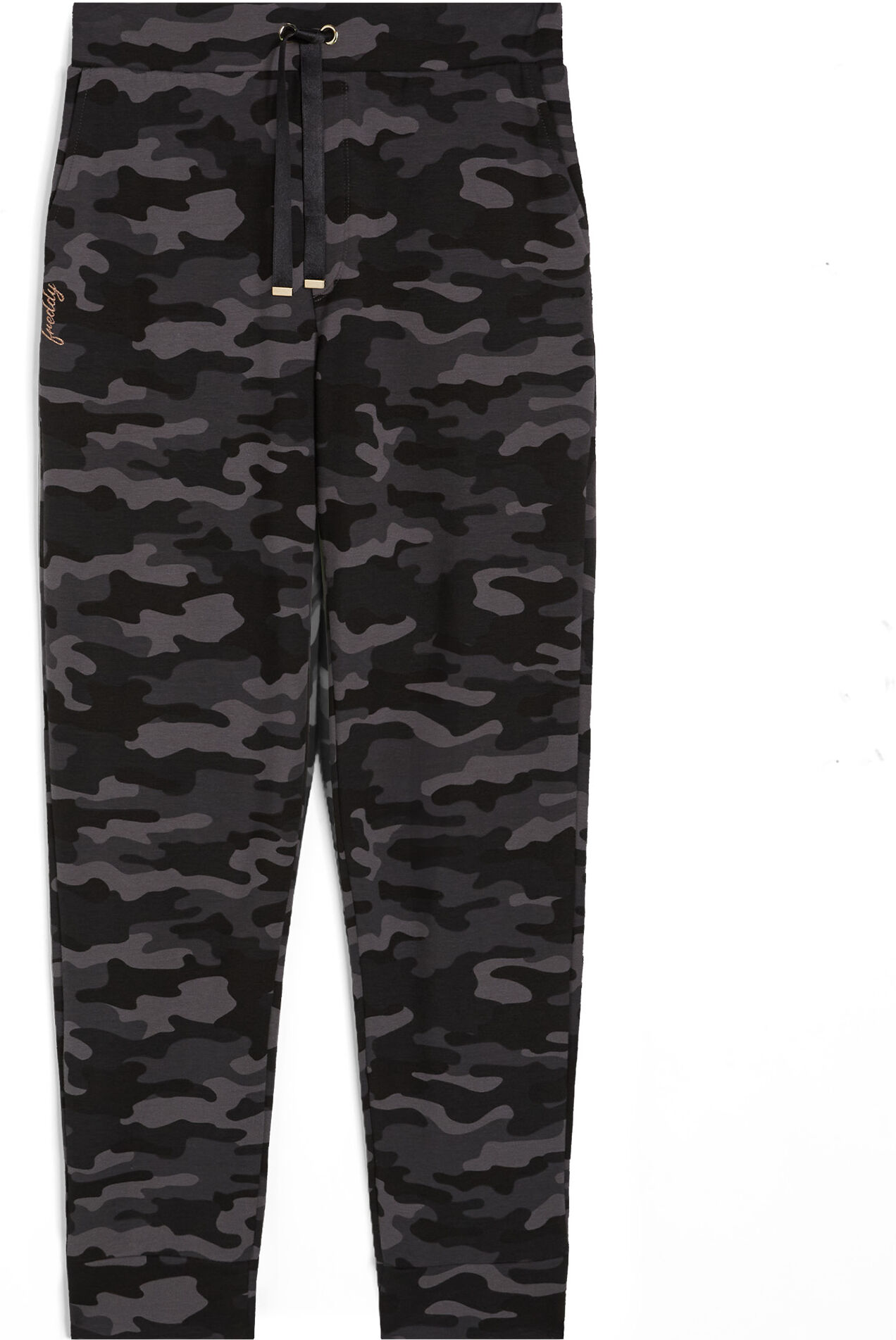 Freddy Pantaloni donna in french terry modal stampato camouflage Black Camo Donna Medium