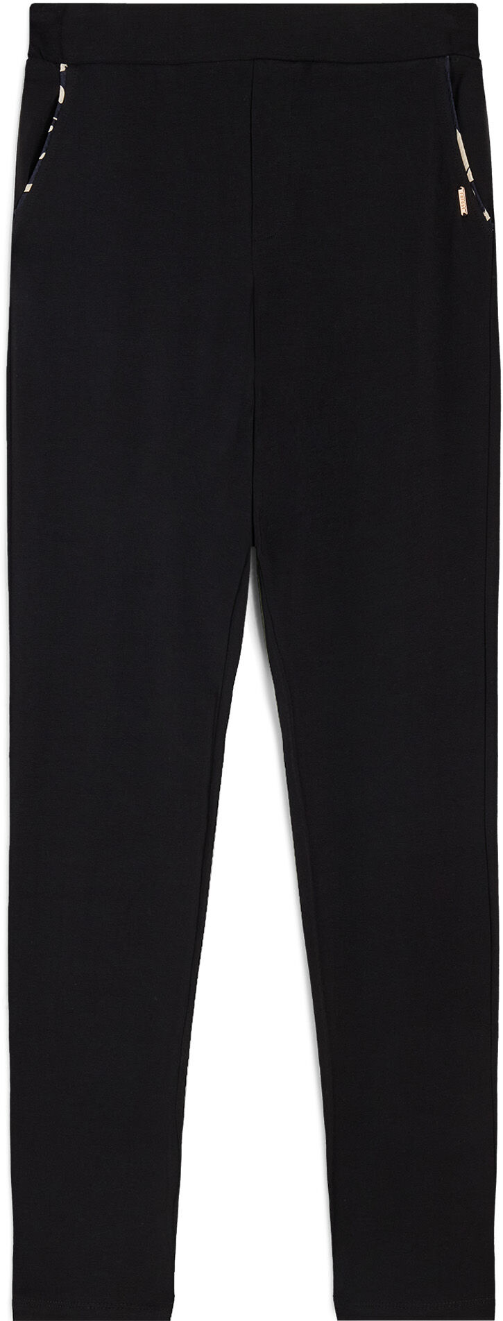 Freddy Pantaloni donna in jersey stretch con dettagli tropical Black -B&W Allover Flower Donna Medium