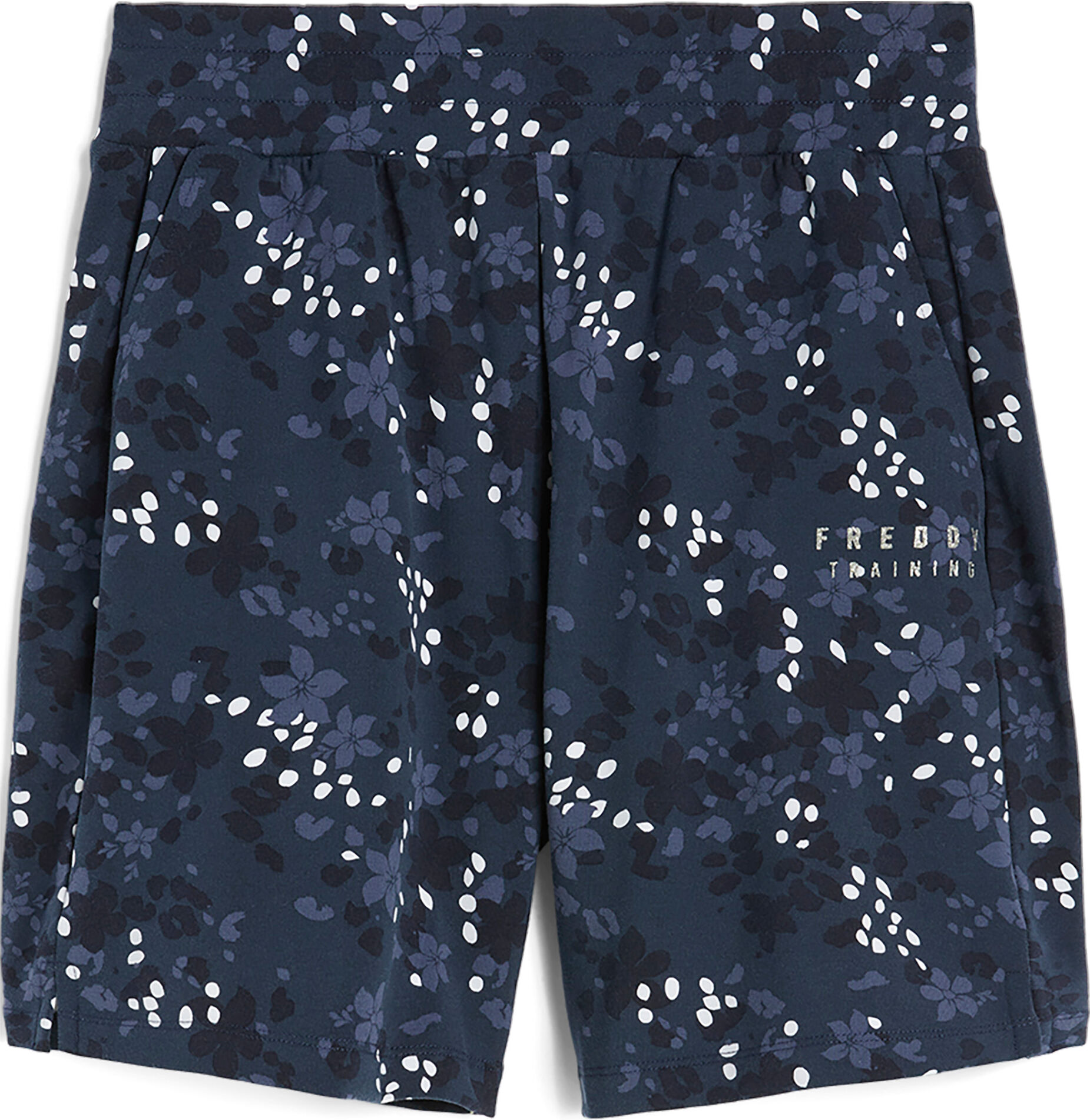 Freddy Pantaloncini donna in heavy jersey stampa floreale allover Blue Animal-Flower Allover Donna Extra Large