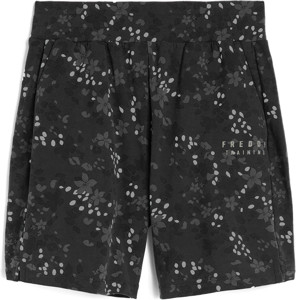 Freddy Pantaloncini donna in heavy jersey stampa floreale allover Black Animal-Flower Allover Donna Small