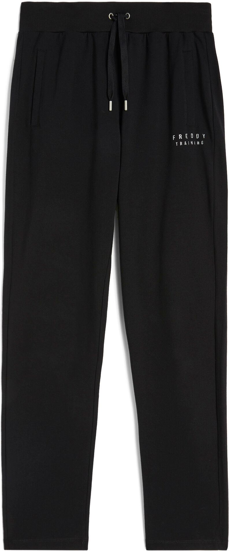 Freddy Pantaloni donna in heavy jersey stretch fondo dritto Nero Donna Small