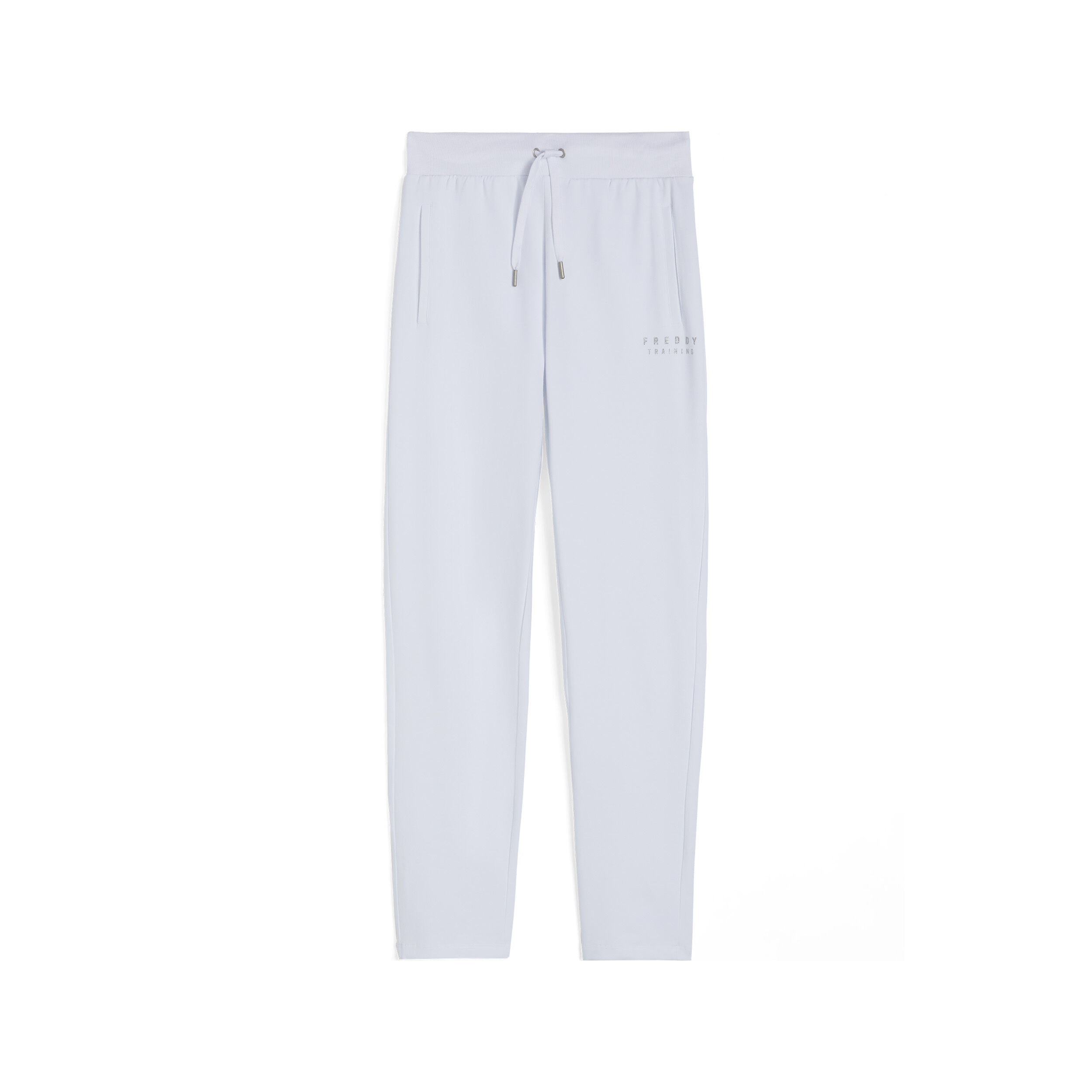 Freddy Pantaloni donna in heavy jersey stretch fondo dritto Bianco Donna Large