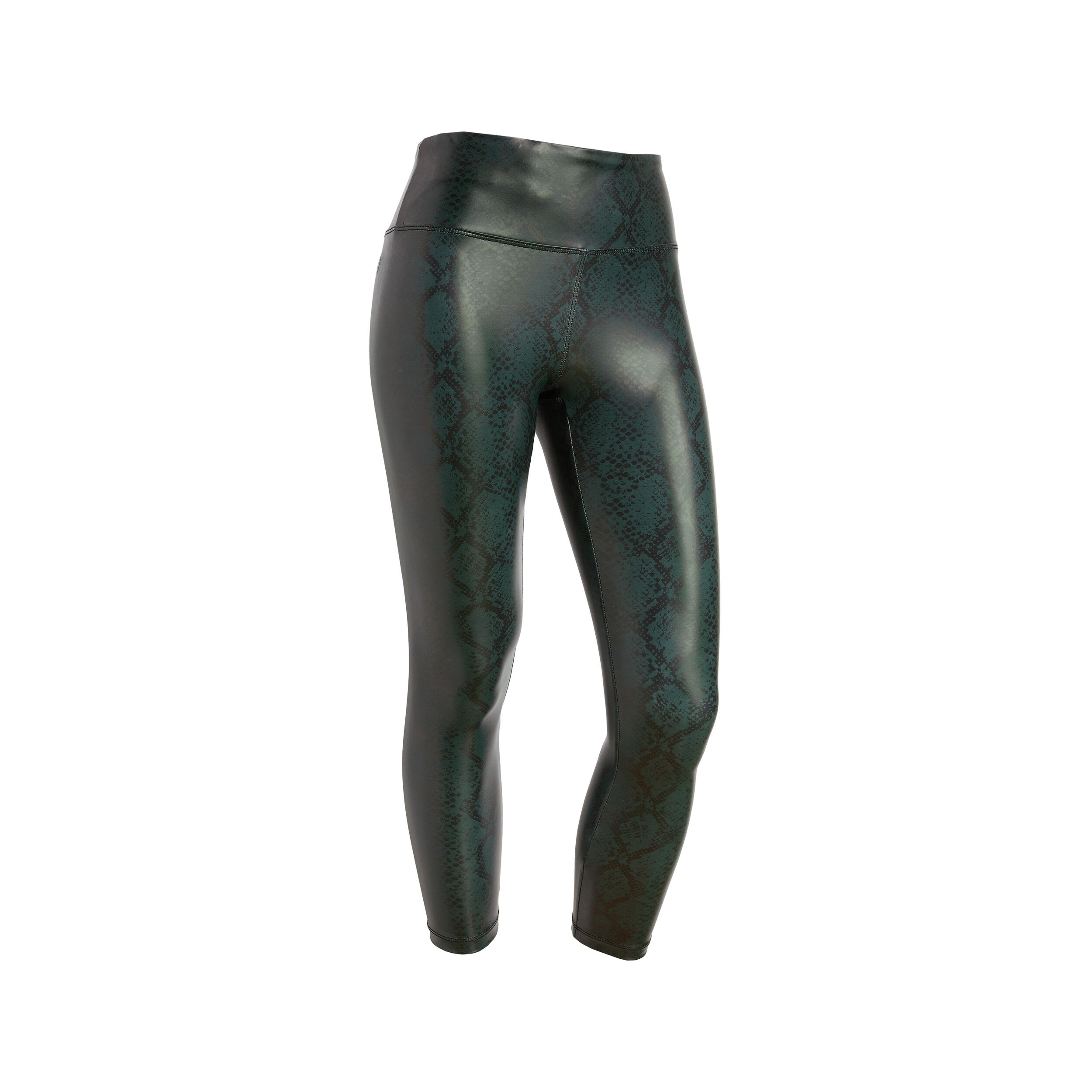 Freddy Leggings vita alta 7/8 in tessuto coated effetto snake Snake Allover Green Donna Medium