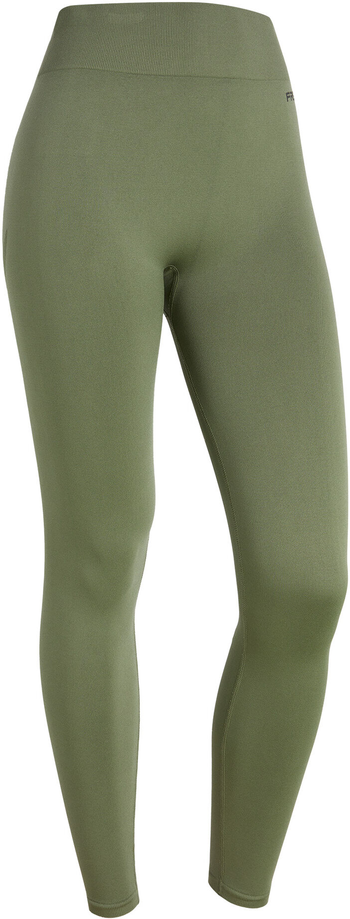 Freddy Leggings seamless vita alta in costina e lunghezza 7/8 Beetle Green Donna Medium/Large