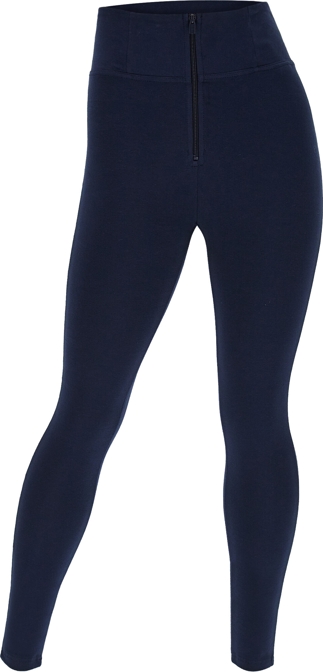 Freddy Pantaloni push up WR.UP® curvy vita alta cotone organico Blu Navy Donna Large