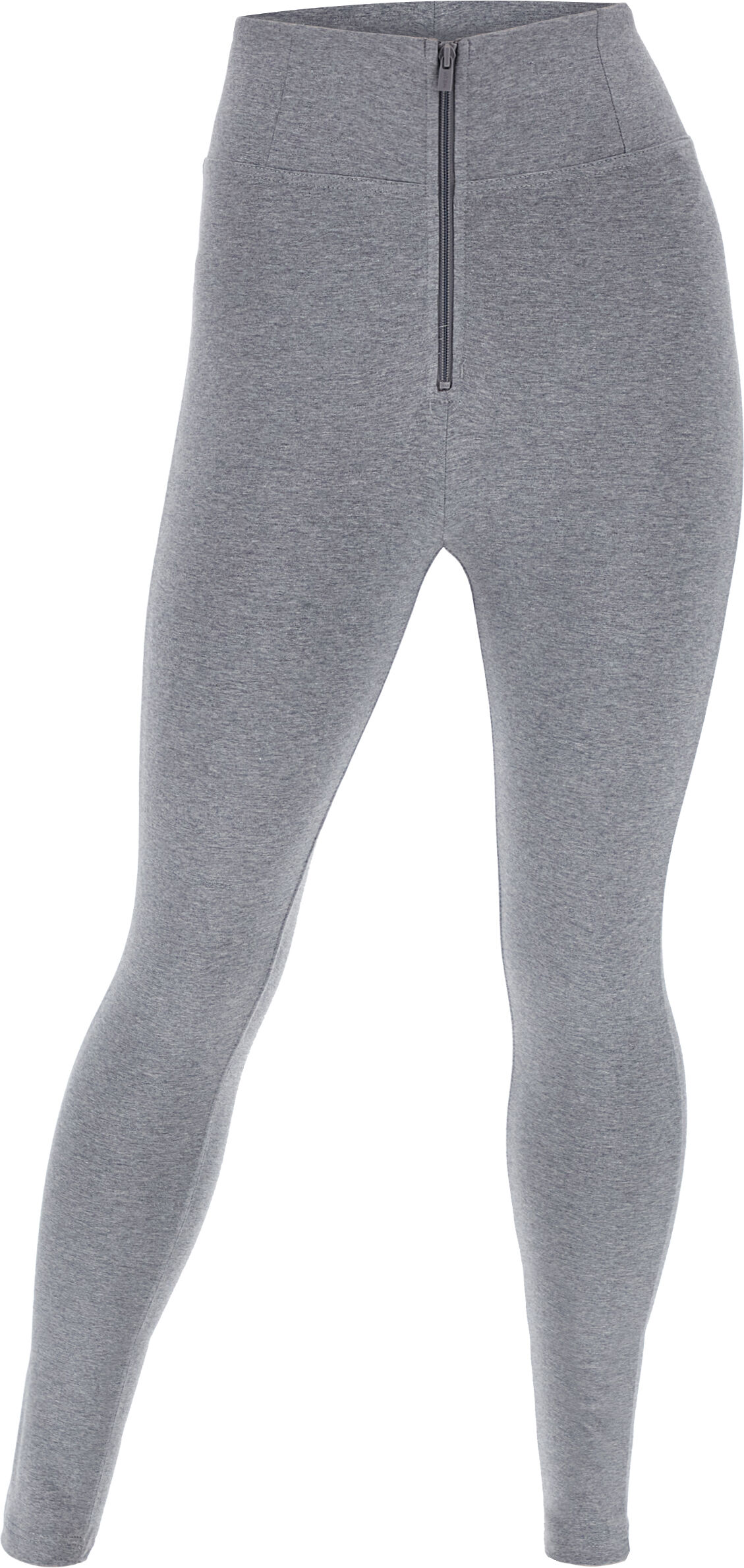 Freddy Pantaloni push up WR.UP® curvy vita alta cotone organico Grigio Mélange Donna Small