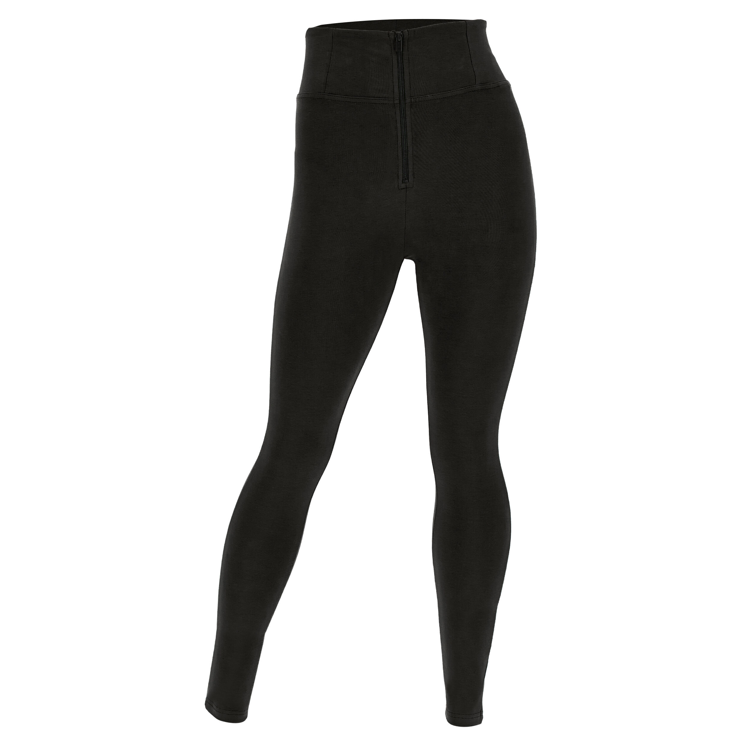 Freddy Pantaloni push up WR.UP® curvy vita alta cotone organico Nero Donna Small