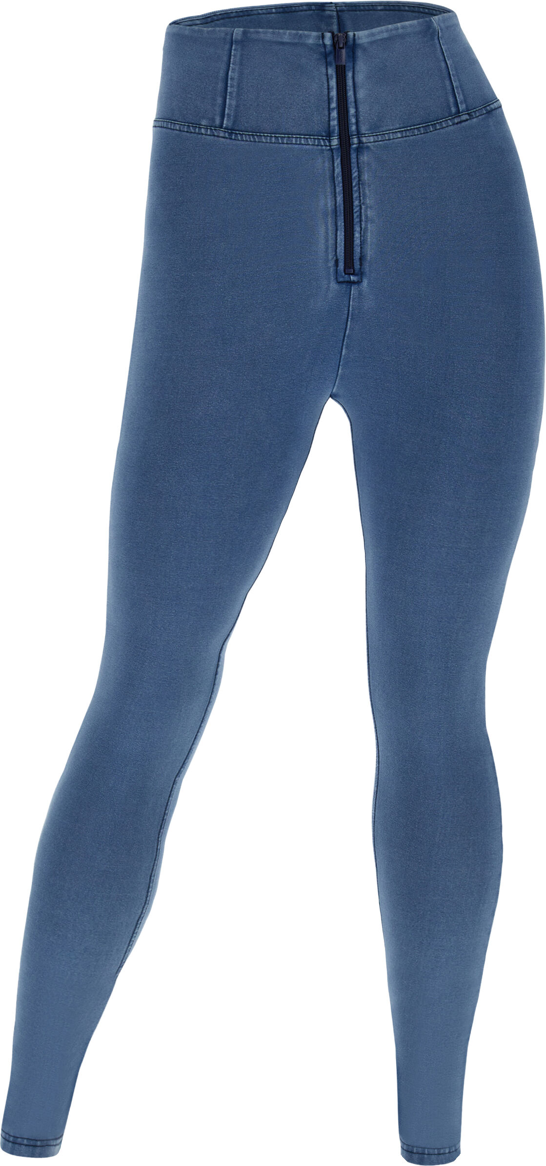 Freddy Jeggings push up WR.UP® curvy vita alta con zip gamba skinny Light Blue-Seams On Tone Donna Small