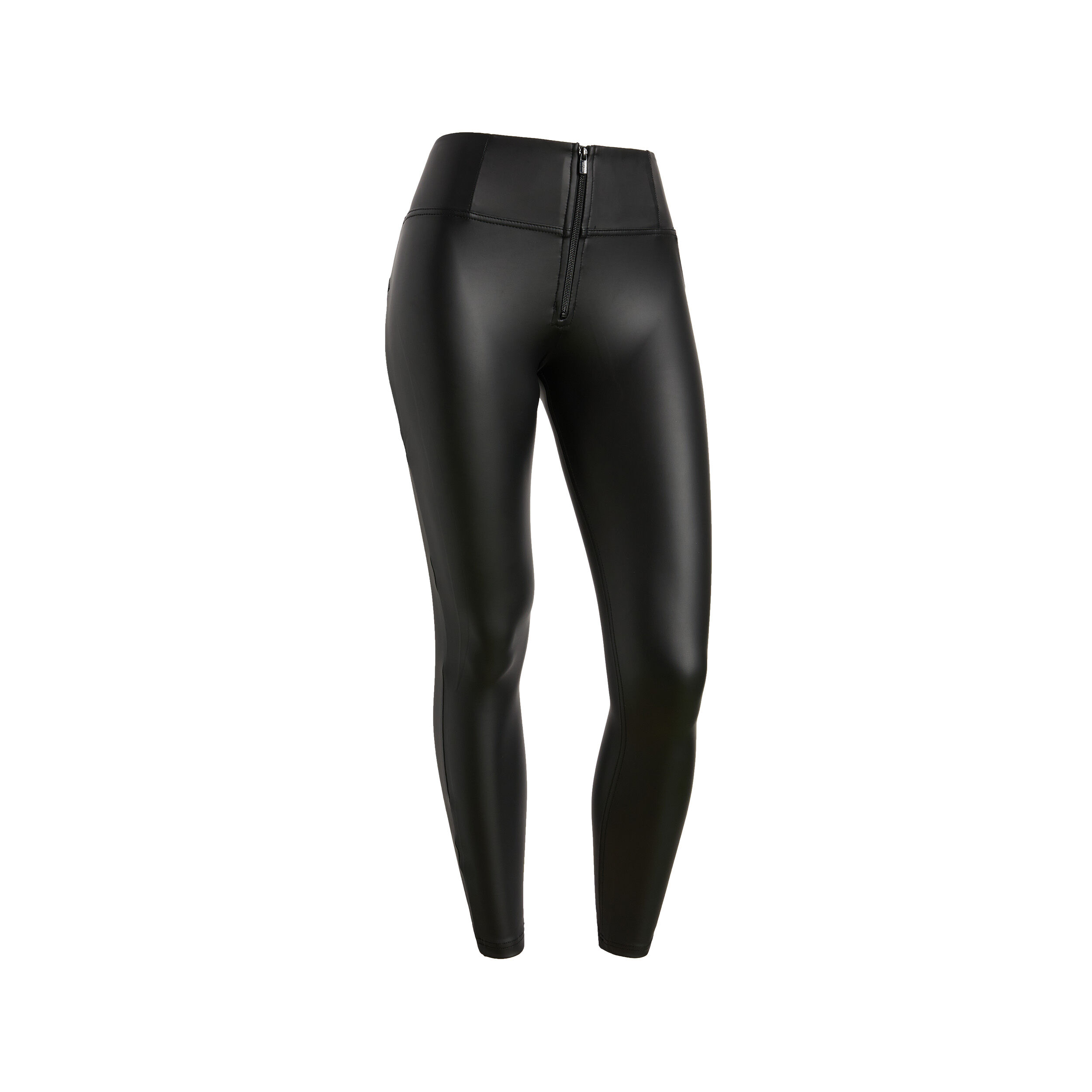 Freddy Pantaloni push up WR.UP® clessidra vita alta similpelle eco Nero Donna Small