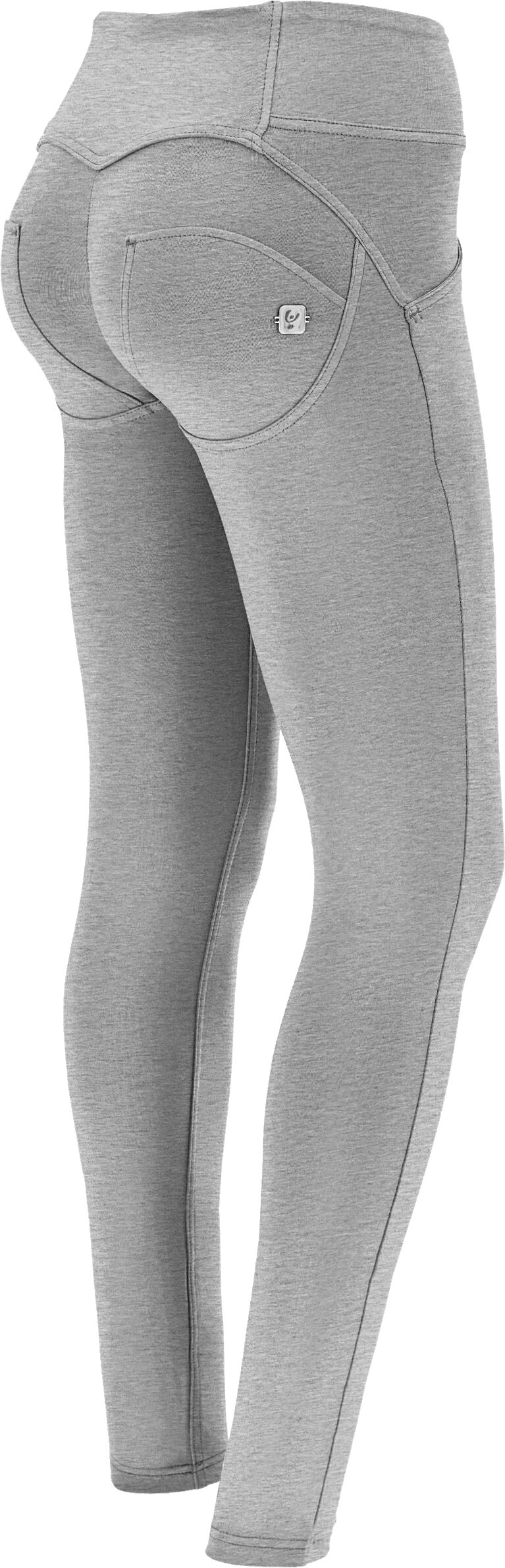 Freddy Pantaloni push up WR.UP® skinny cotone organico vita media Grigio Mélange Donna Large