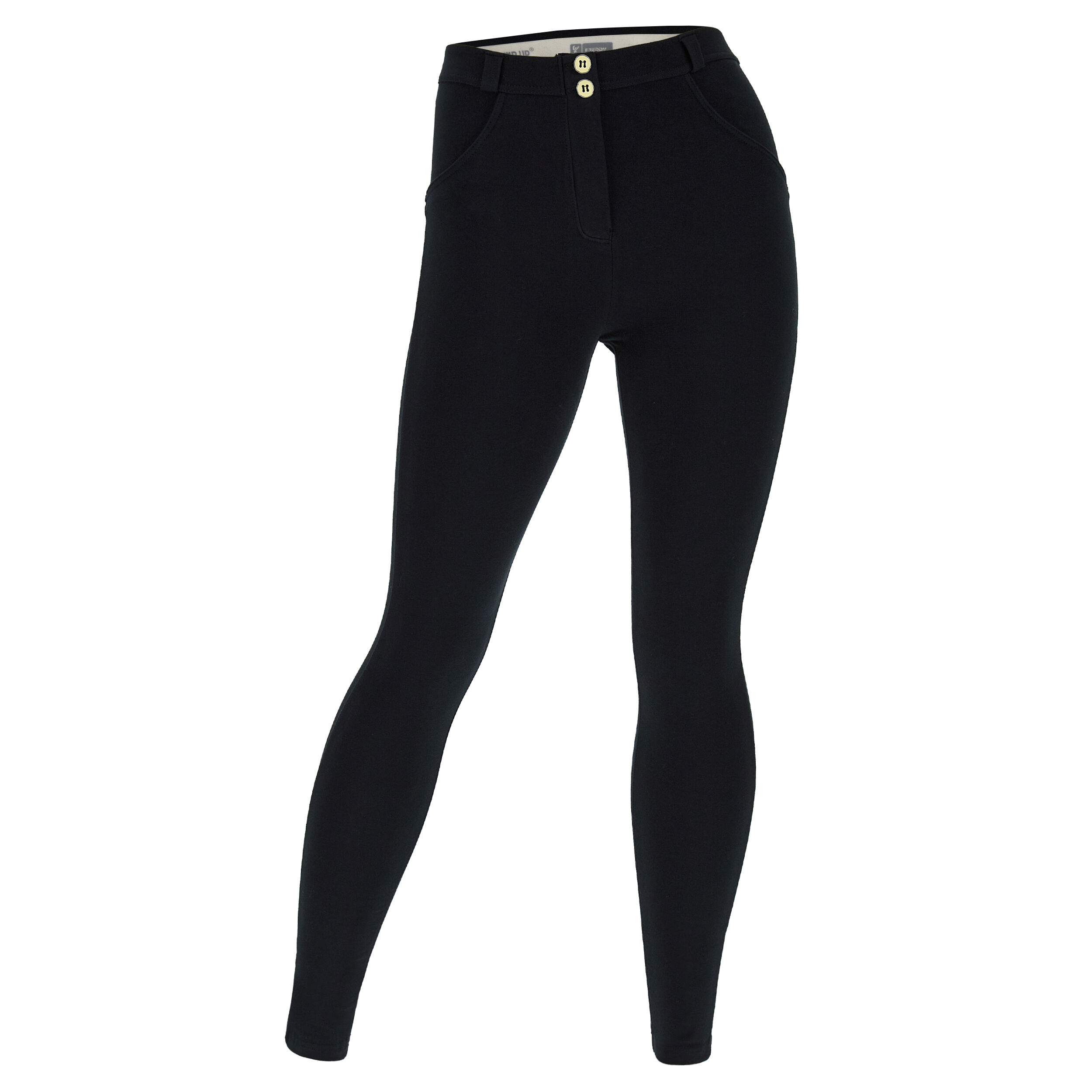 Freddy Pantaloni push up WR.UP® curvy gamba skinny cotone organico Nero Donna Xxs