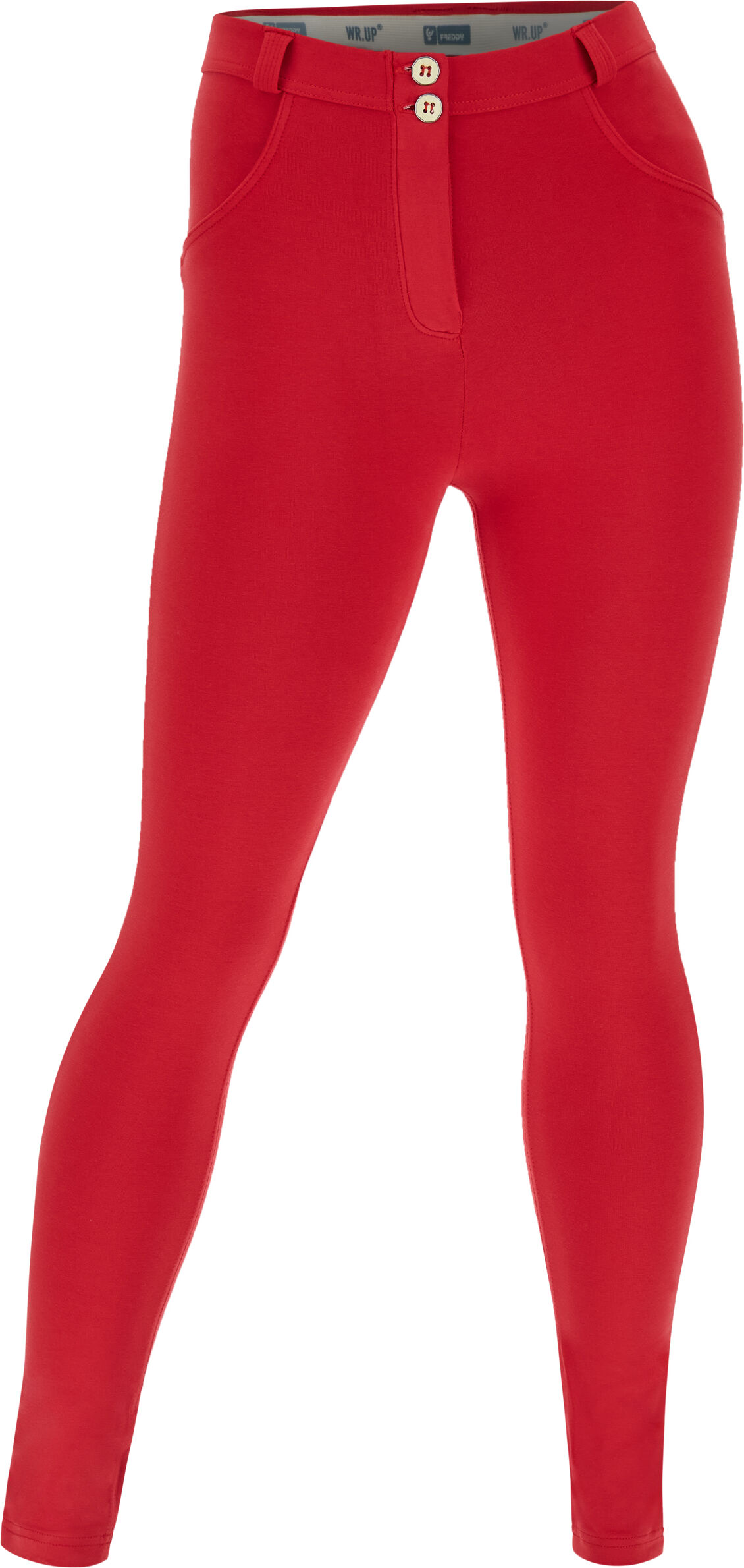 Freddy Pantaloni push up WR.UP® curvy gamba skinny cotone organico Tango Red Donna Extra Small