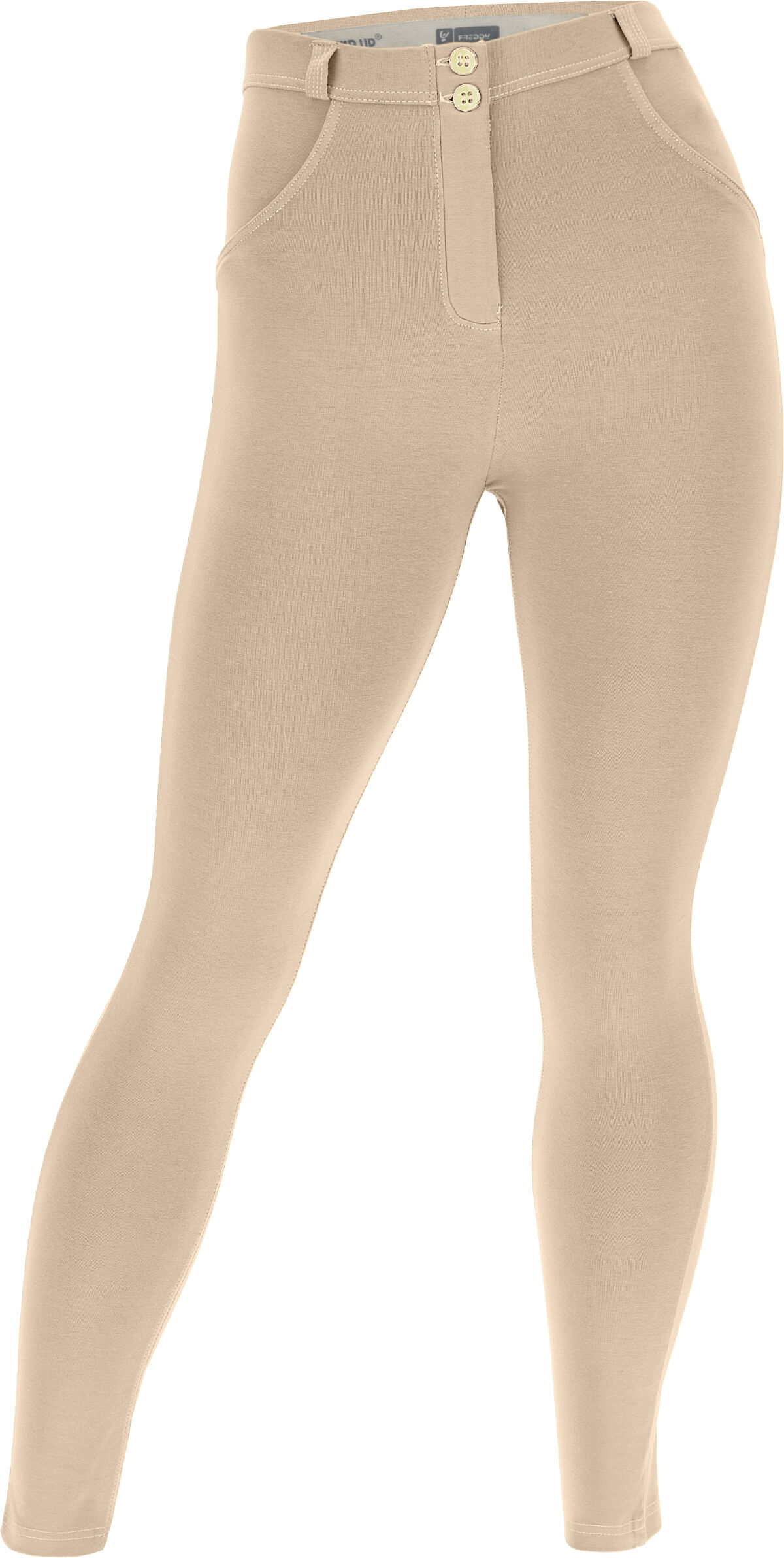 Freddy Pantaloni push up WR.UP® curvy gamba skinny cotone organico Warm Sand Donna Medium