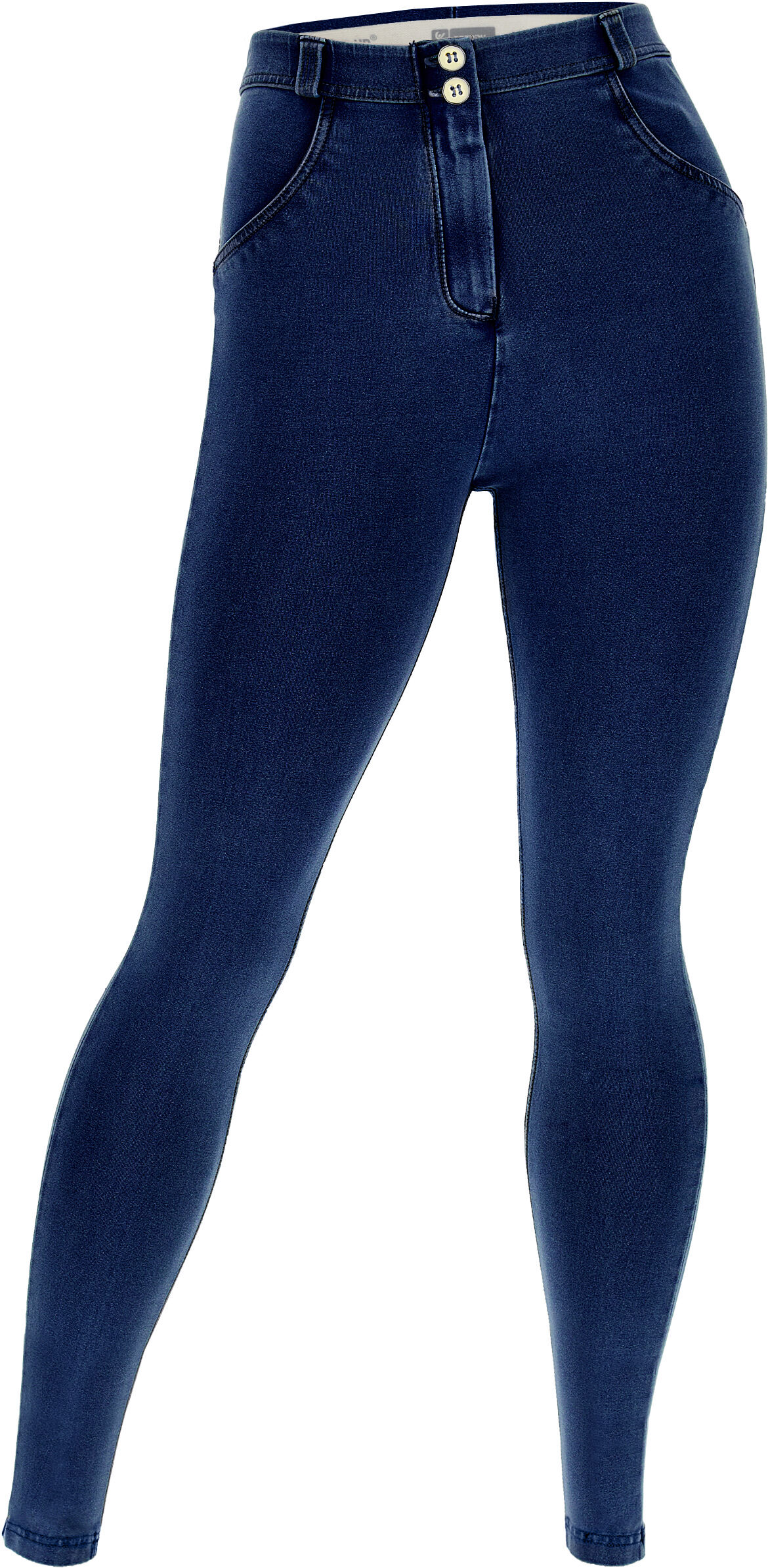 Freddy Jeggings push up WR.UP® curvy gamba skinny in cotone Dark Jeans-Seams On Tone Donna Small