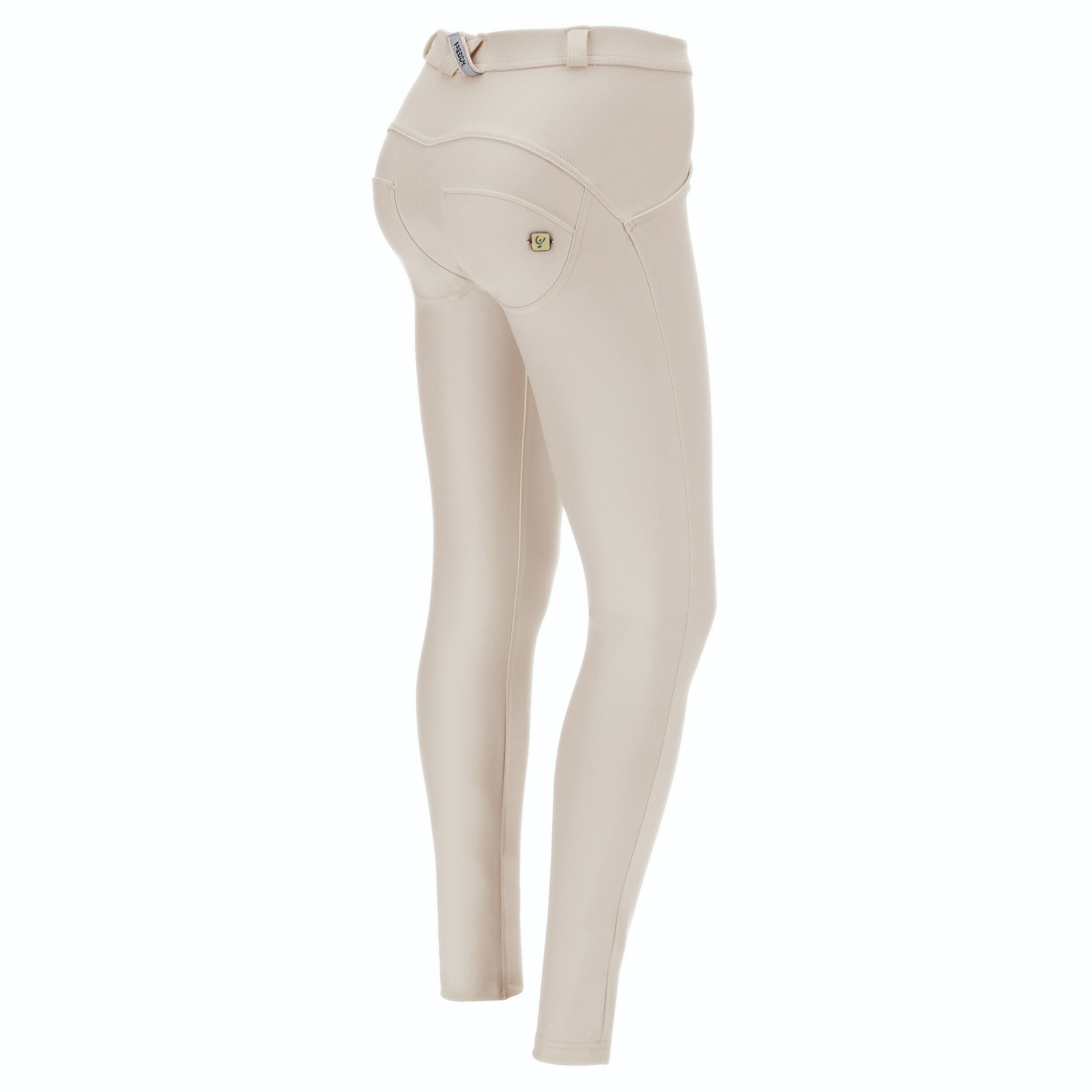 Freddy Pantaloni push up WR.UP® skinny in similpelle ecologica White Sand Donna Xxs