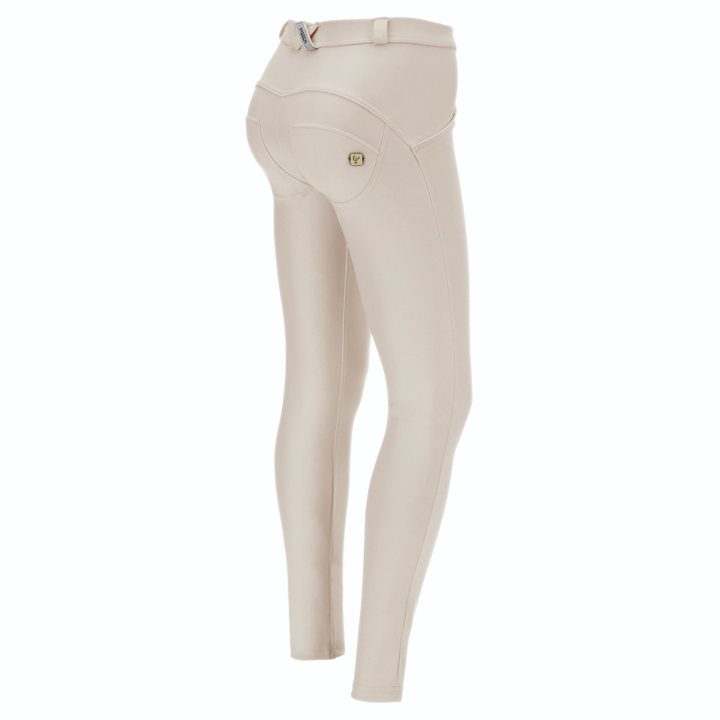 Freddy Pantaloni push up WR.UP® skinny in similpelle ecologica White Sand Donna Medium