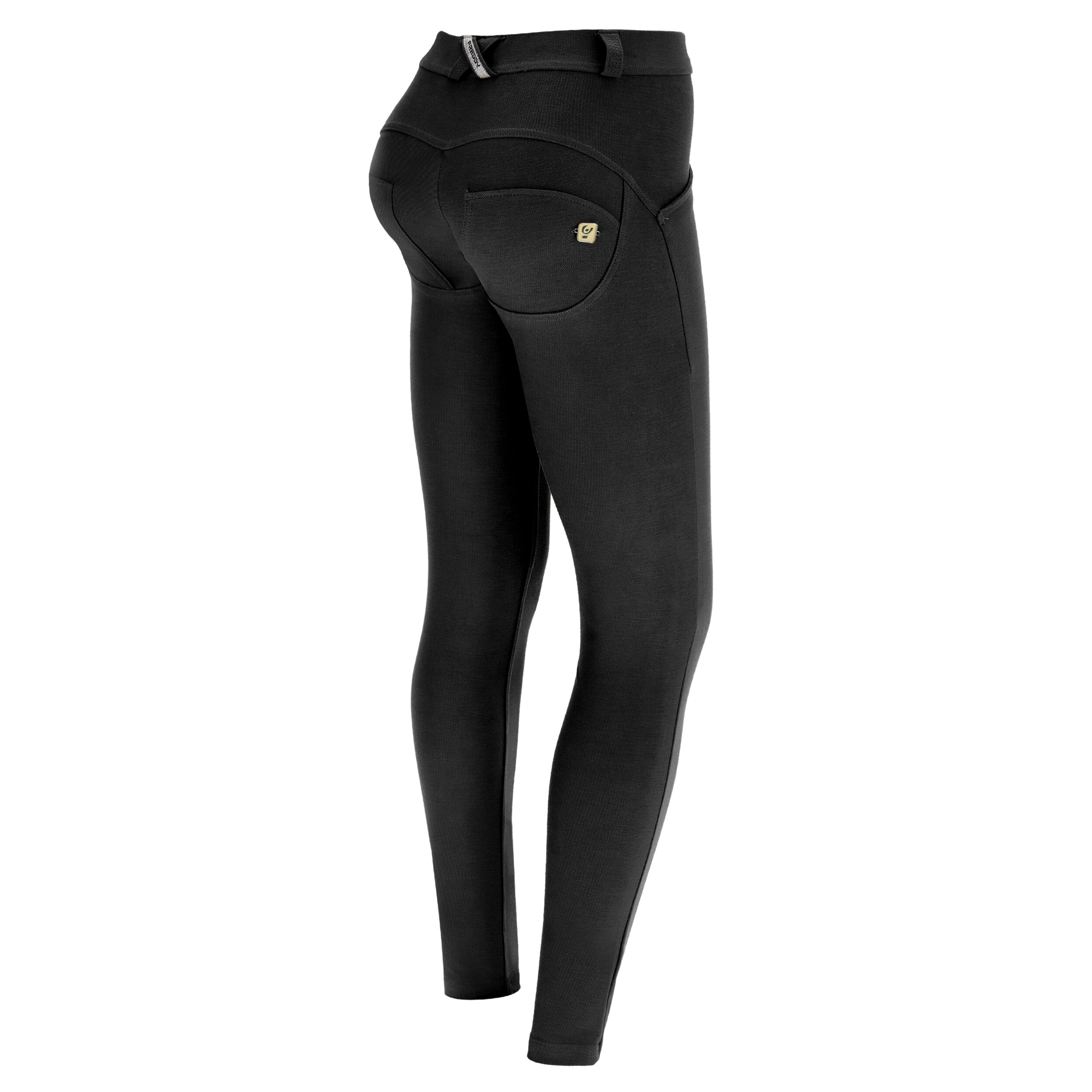 Freddy Pantaloni push up WR.UP® in jersey drill ecosostenibile Nero Donna Extra Large