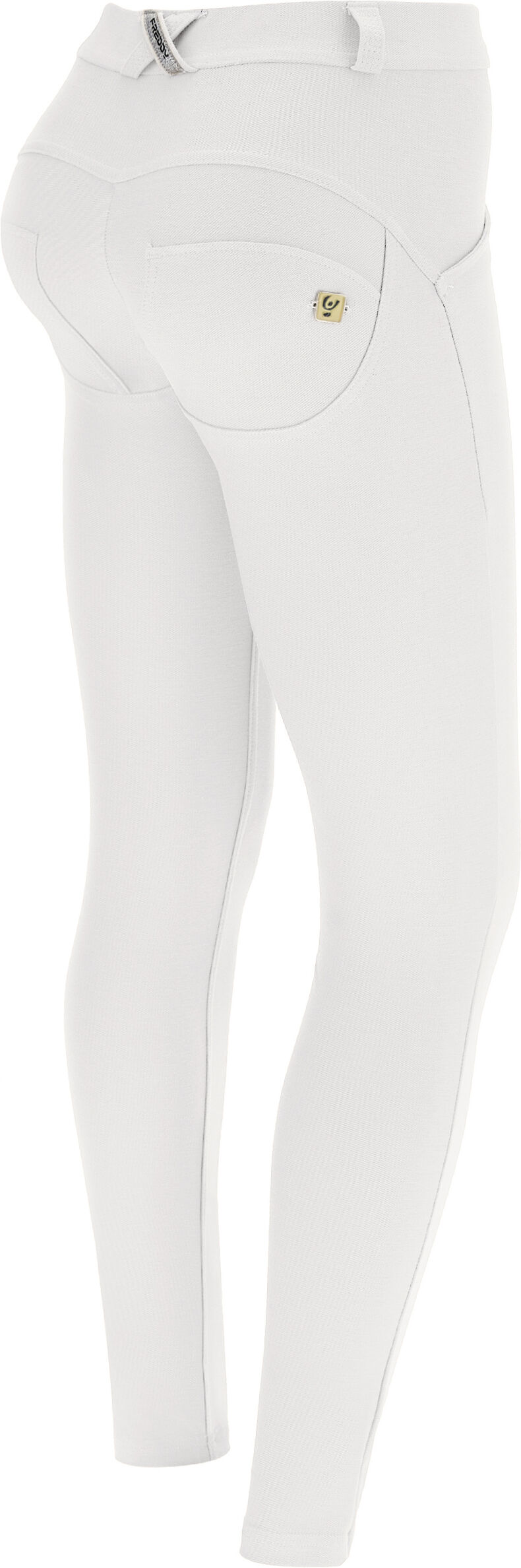 Freddy Pantaloni push up WR.UP® in jersey drill ecosostenibile Bianco Donna Xxs