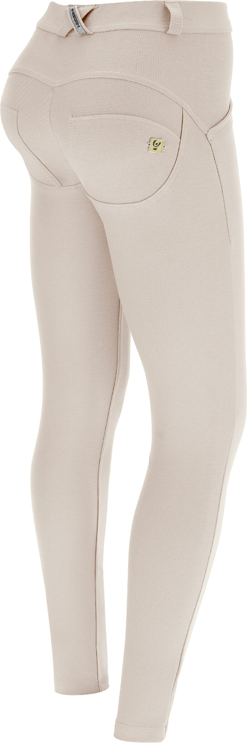 Freddy Pantaloni push up WR.UP® in jersey drill ecosostenibile White Sand Donna Extra Small