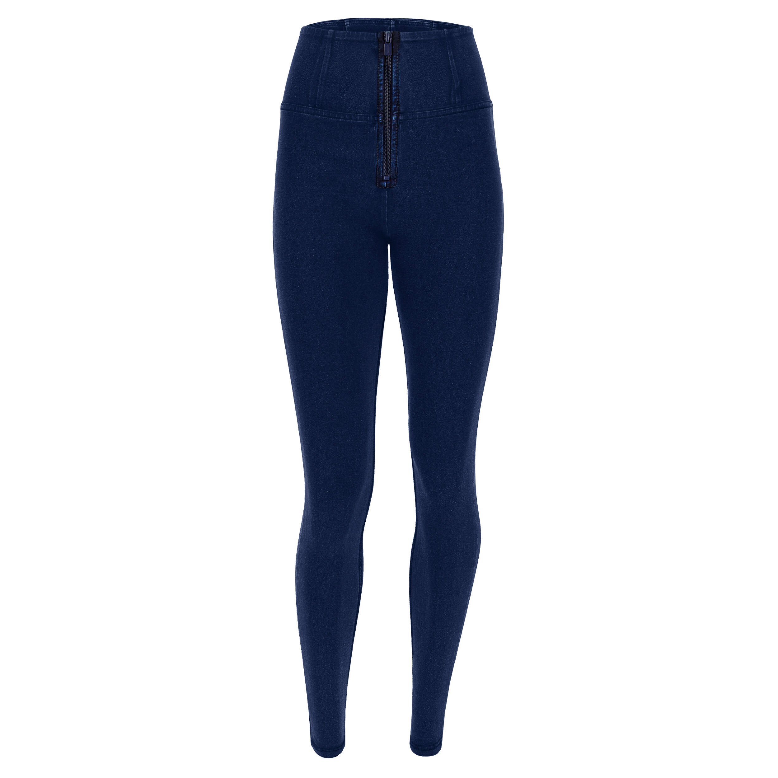 Freddy Jeggings push up WR.UP® superskinny vita alta con zip Dark Jeans-Seams On Tone Donna Extra Large