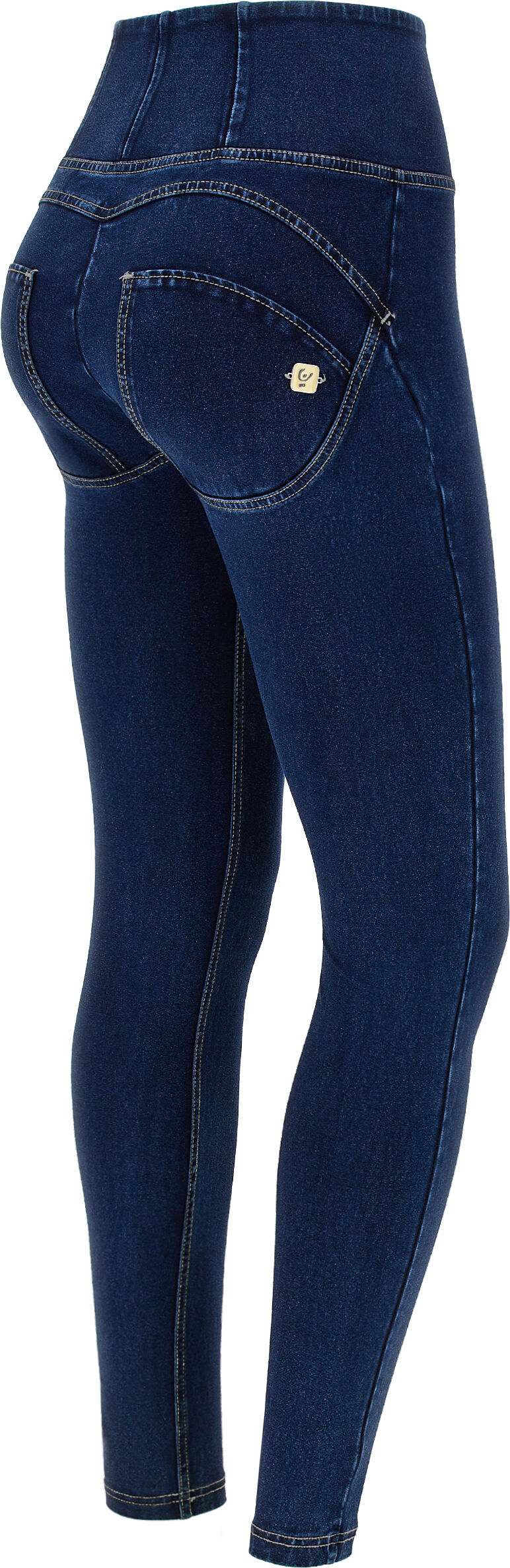 Freddy Jeggings push up WR.UP® superskinny vita alta con zip Jeans Scuro-Cuciture Bianche Donna Xxs