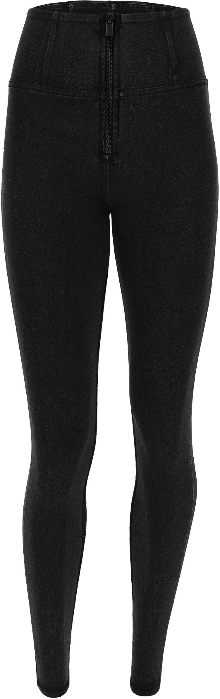 Freddy Jeggings push up WR.UP® superskinny vita alta con zip Jeans Nero-Cuciture In Tono Donna Medium