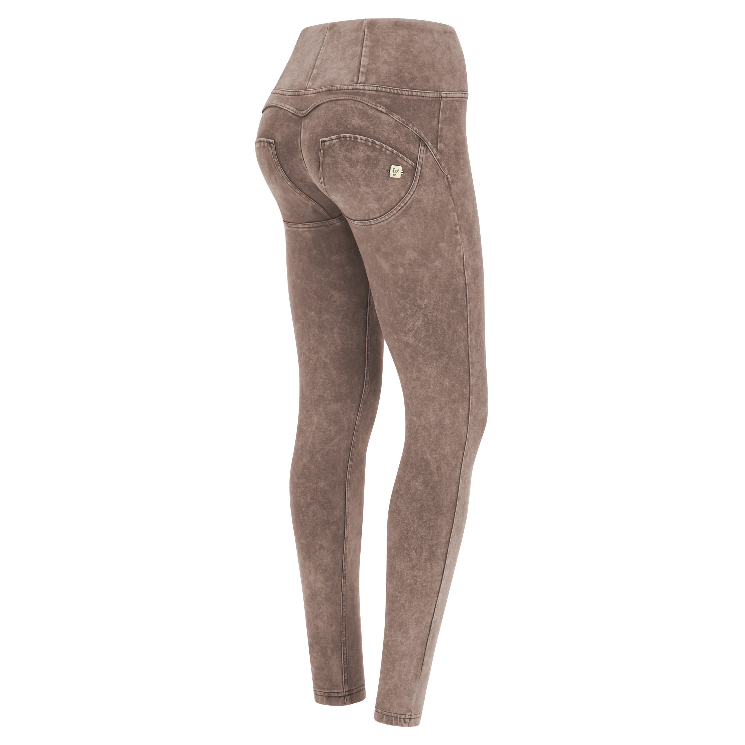 Freddy Pantaloni push up WR.UP® superskinny vita alta effetto bleached Aztec Brown Donna Xxs