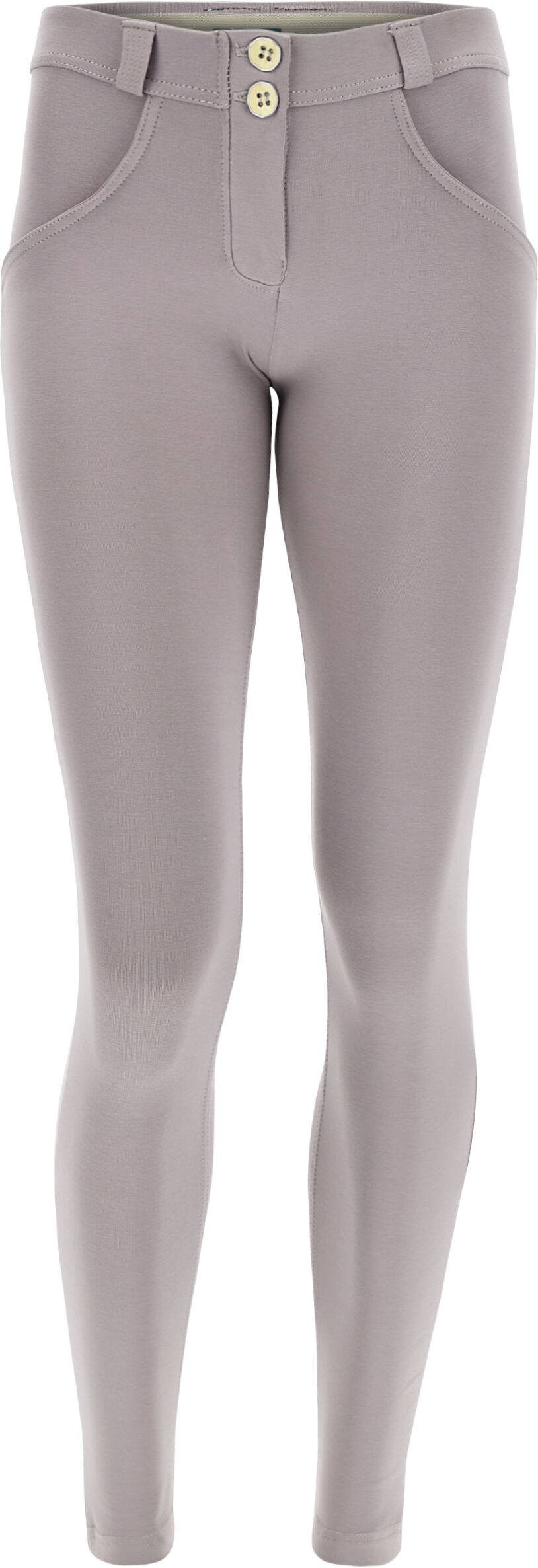 Freddy Pantaloni push up WR.UP® in jersey organico vita bassa Gull Gray Donna Extra Large