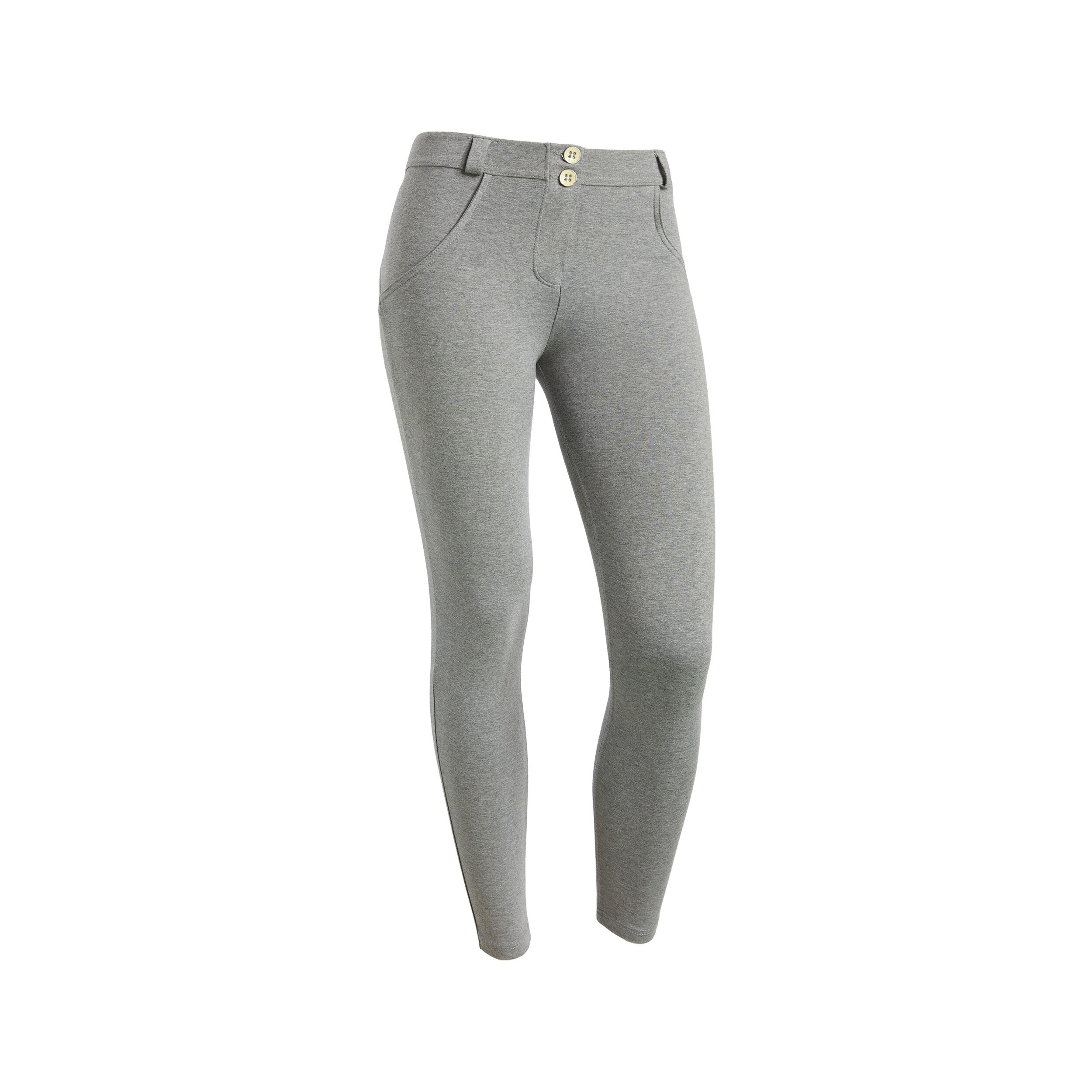 Freddy Pantaloni push up WR.UP® superskinny a clessidra in cotone Grigio Mélange Donna Small