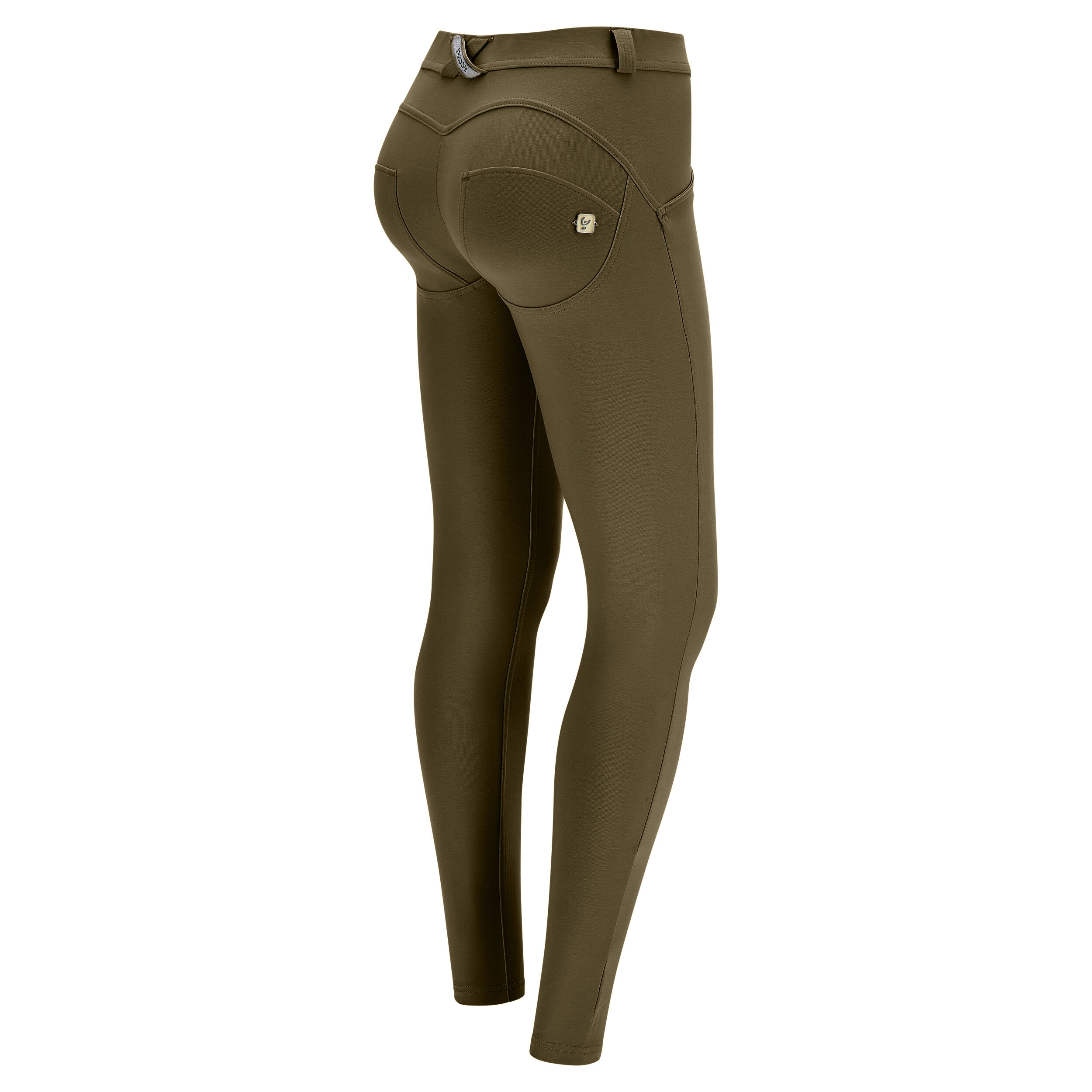 Freddy Pantaloni push up WR.UP® superskinny cotone organico Dark Olive Donna Large