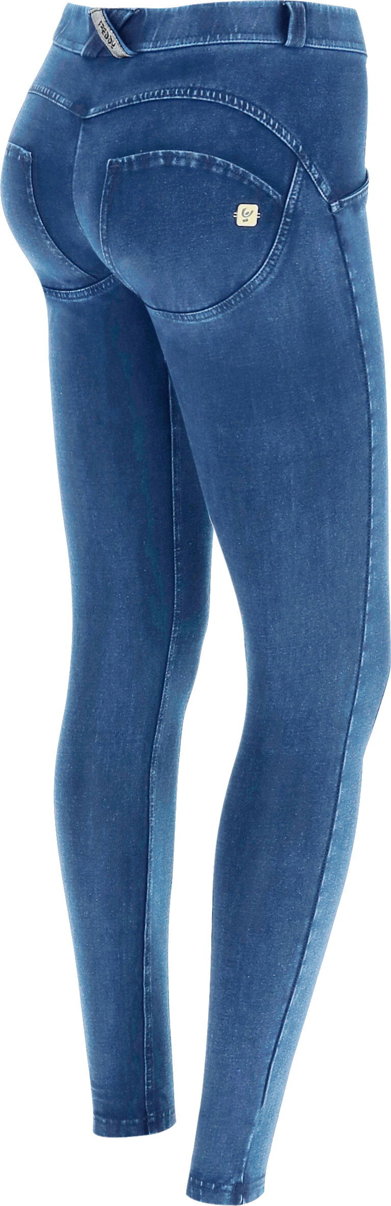 Freddy Jeggings push up WR.UP® superskinny jersey-denim organico Light Blue-Seams On Tone Donna Small