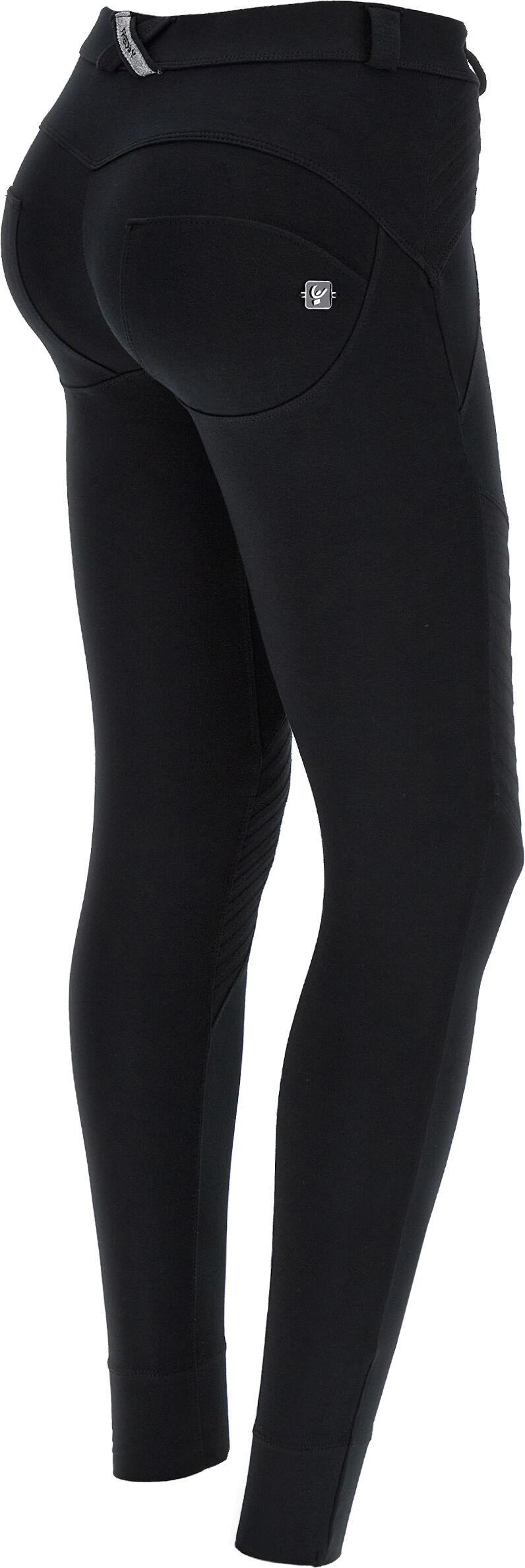 Freddy Pantaloni push up WR.UP® vita regular con inserti ribbed Nero Donna Extra Large