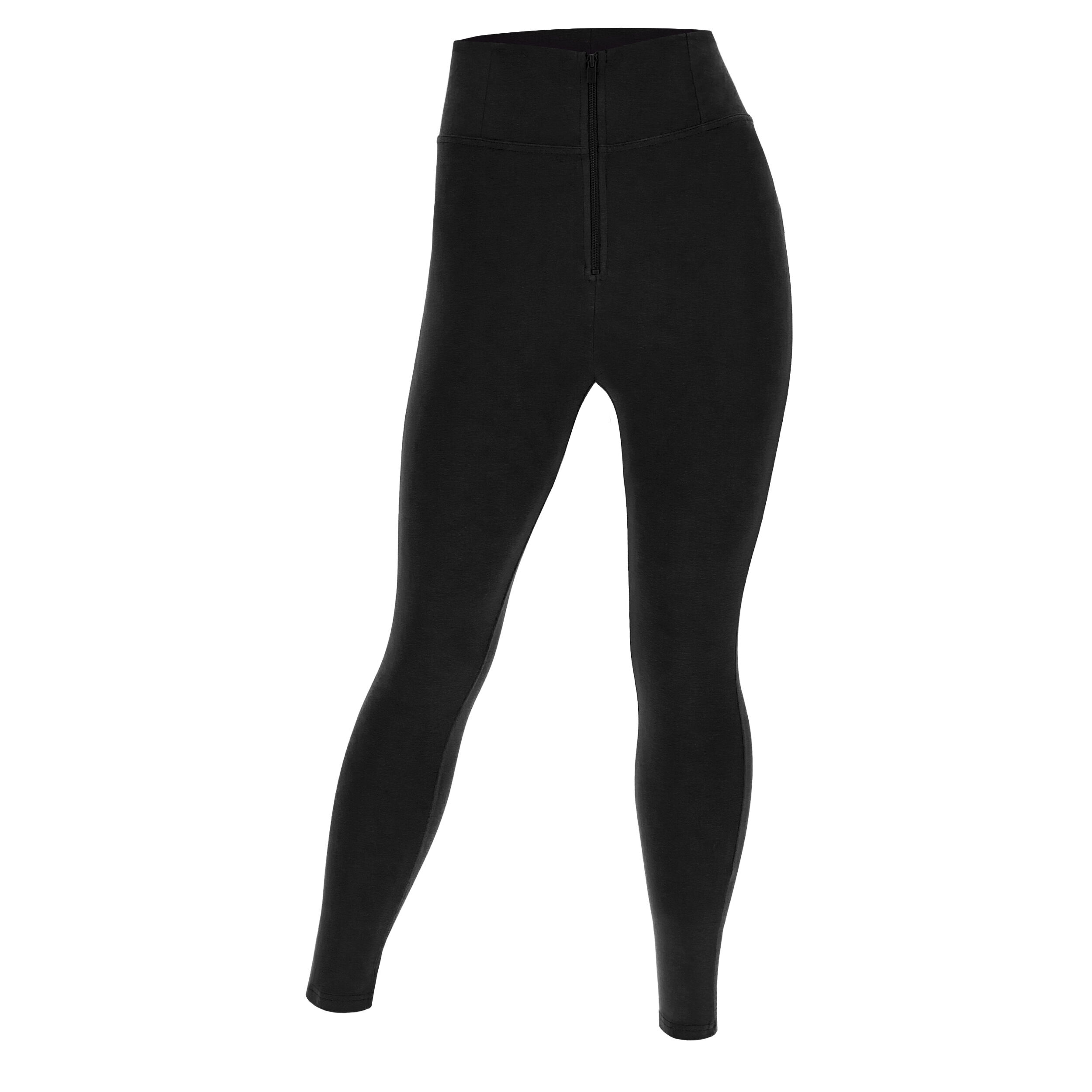 Freddy Pantaloni push up WR.UP® 7/8 curvy vita alta con zip Nero Donna Xxs