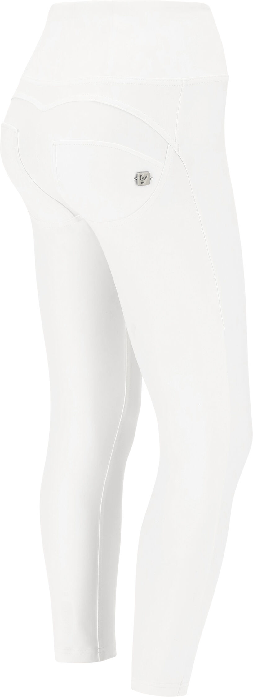 Freddy Pantaloni push up WR.UP® 7/8 superskinny vita alta similpelle Bianco Donna Large