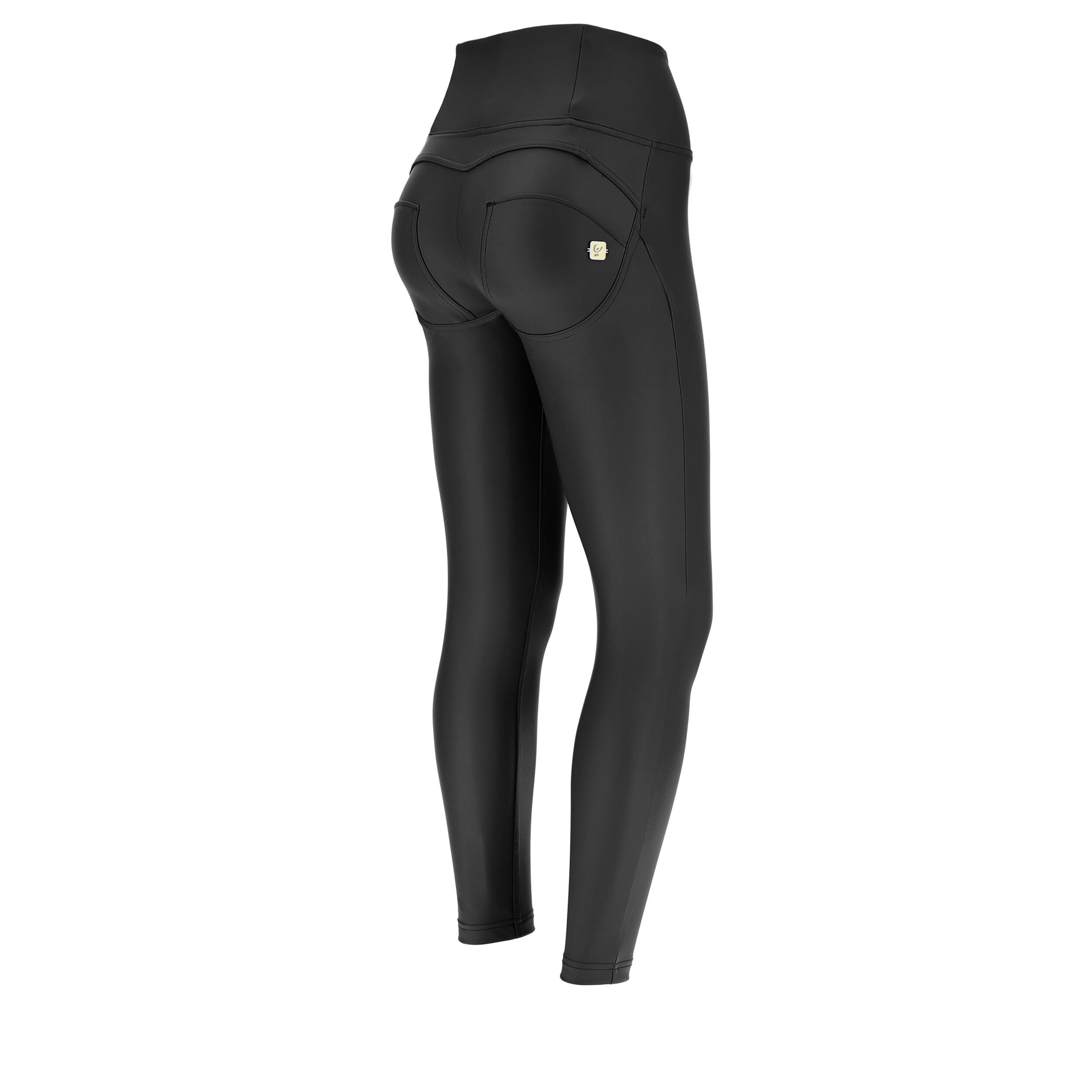 Freddy WR.UP® 7/8 superskinny vita alta similpelle - SPECIAL EDITION Nero Donna Small
