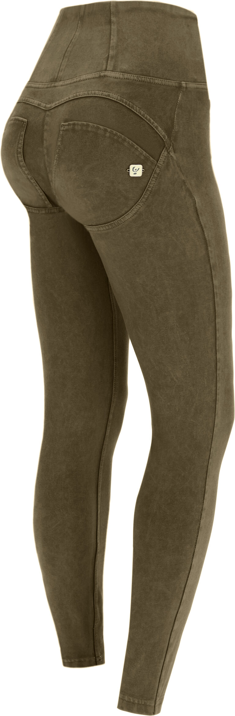 Freddy Pantaloni push up WR.UP® 7/8 superskinny vita alta bleached Dark Olive Donna Small