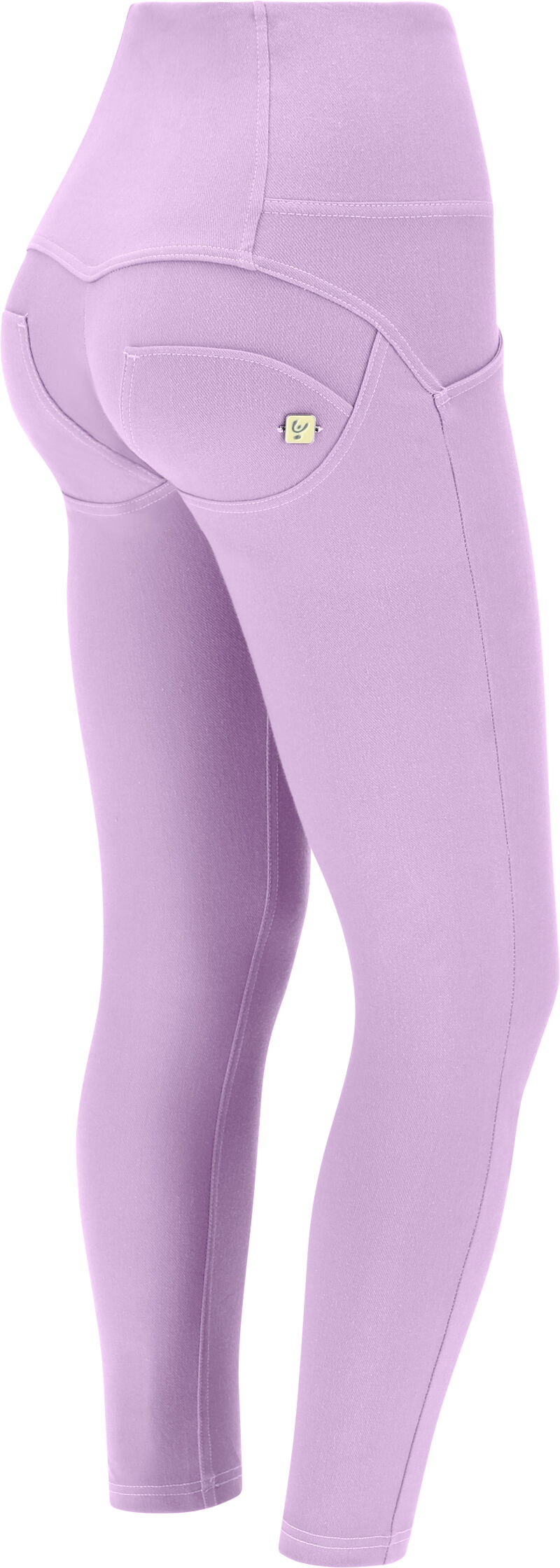 Freddy Pantaloni push up WR.UP® 7/8 vita alta jersey drill ecologico Rosa Lilla Donna Extra Large