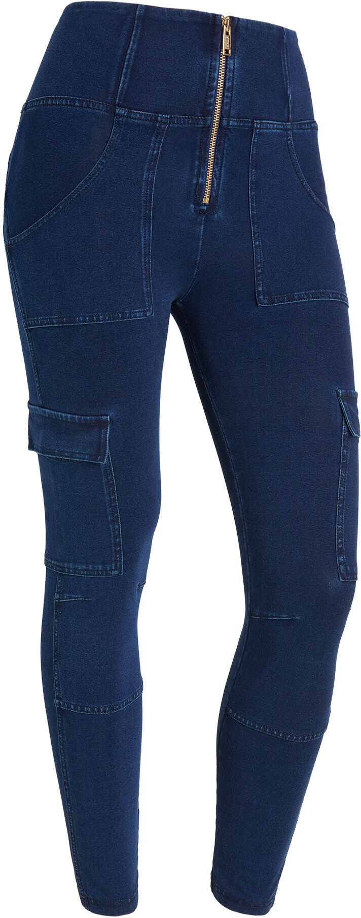 Freddy Jeggings WR.UP® stile cargo con vita alta e lunghezza 7/8 Dark Jeans-Seams On Tone Donna Medium