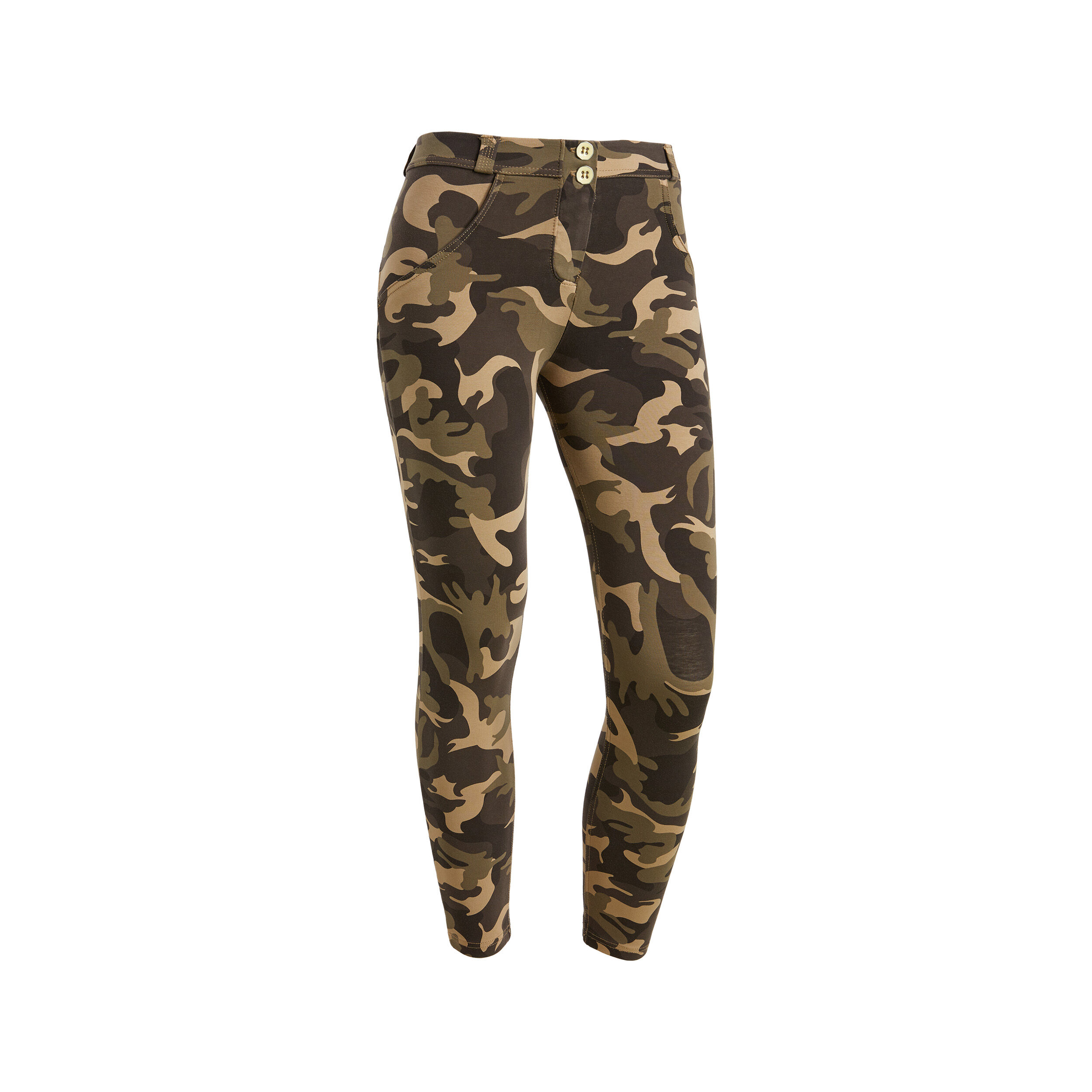 Freddy Pantaloni push up WR.UP® 7/8 clessidra superskinny camouflage Marrone-Mimetico Donna Small