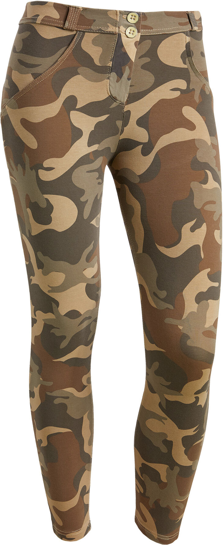 Freddy Pantaloni push up WR.UP® 7/8 clessidra superskinny camouflage Beige Mimetico Donna Large