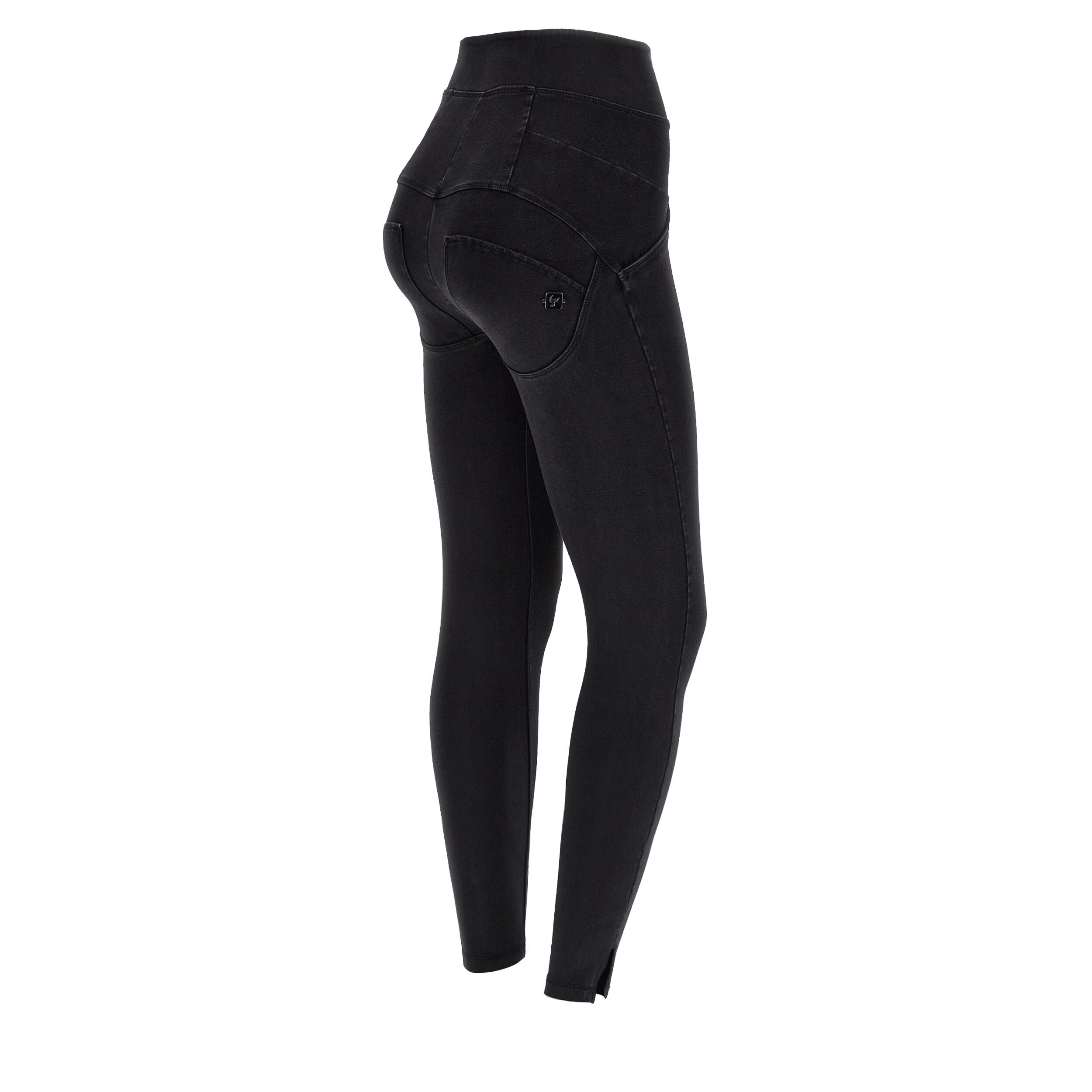 Freddy Jeggings WR.UP® 7/8 vita altissima e apertura sul fondo Jeans Nero-Cuciture In Tono Donna Large