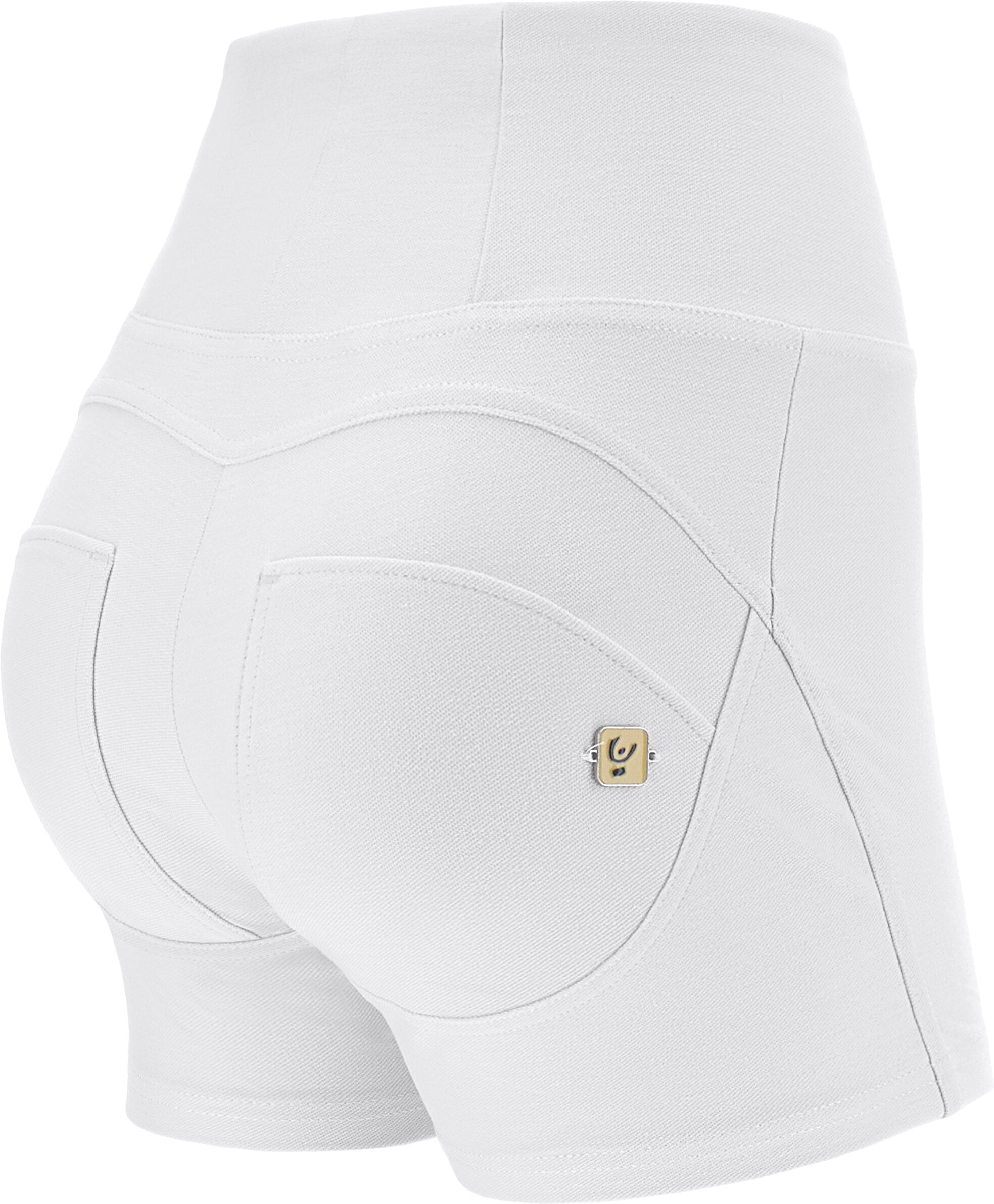 Freddy Shorts push up WR.UP® skinny vita alta in jersey drill Bianco Donna Small